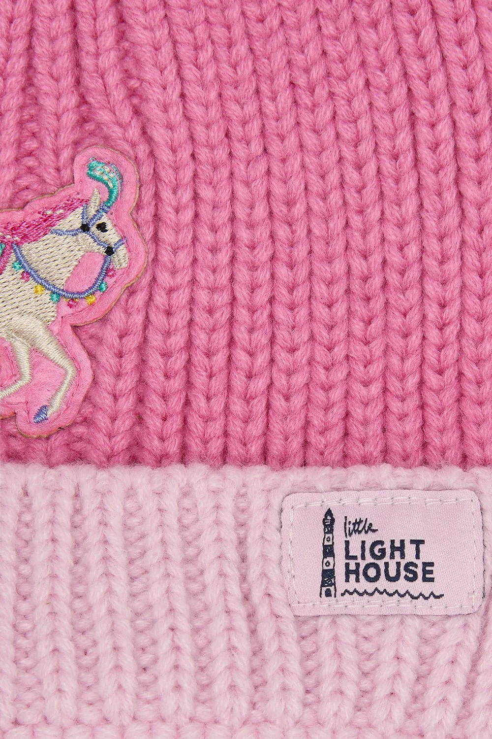 Bobbie Bobble Hat - Pink Horse - Image 2