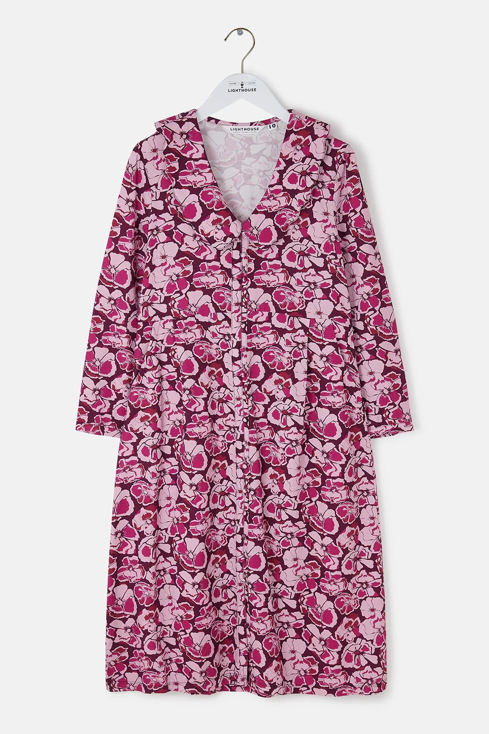 Bryony Dress - Cranberry Floral - Image 9