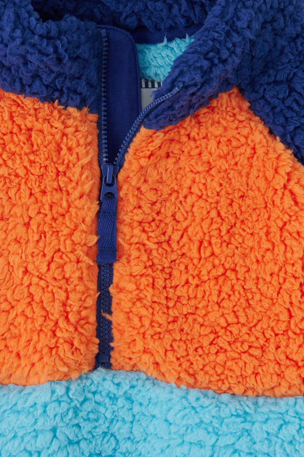 Caden Fleece - Navy Blue Orange - Image 10