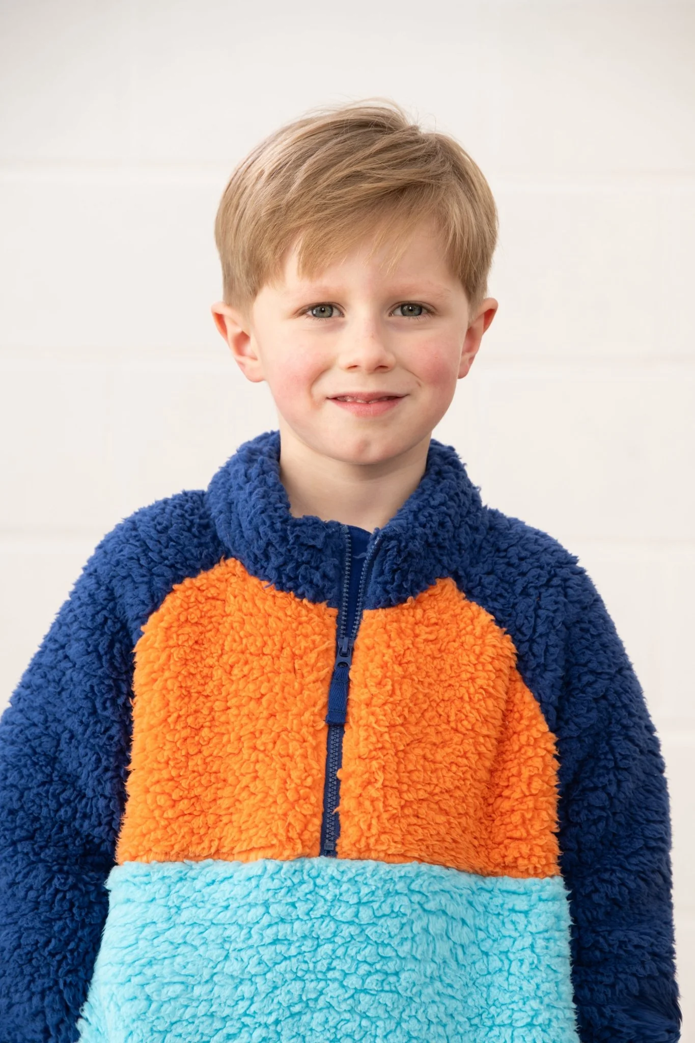 Caden Fleece - Navy Blue Orange - Image 4