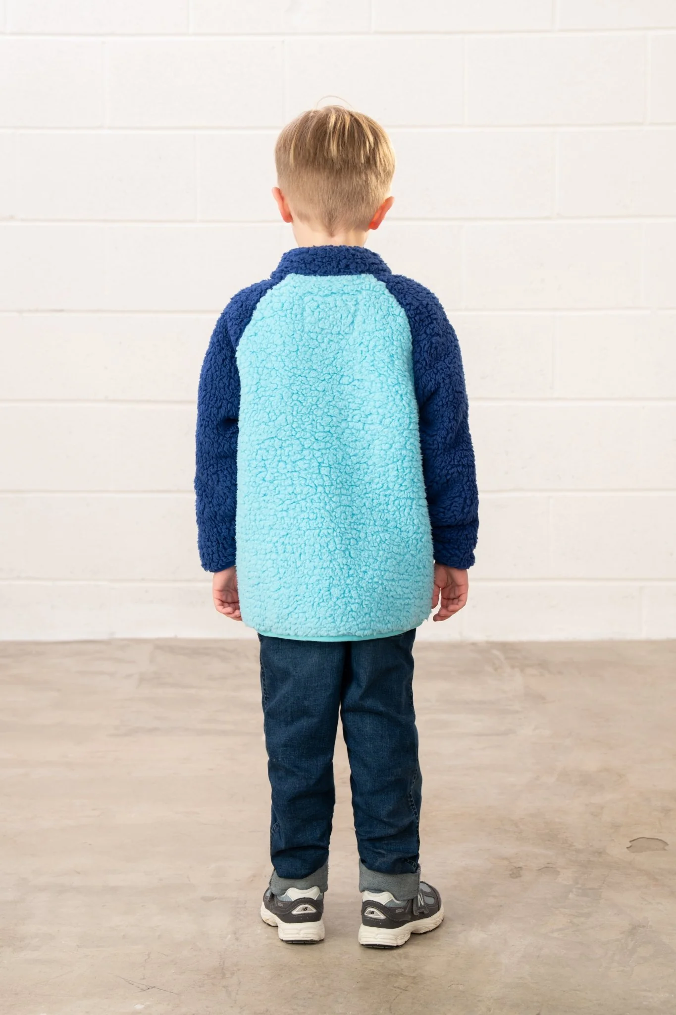 Caden Fleece - Navy Blue Orange - Image 7