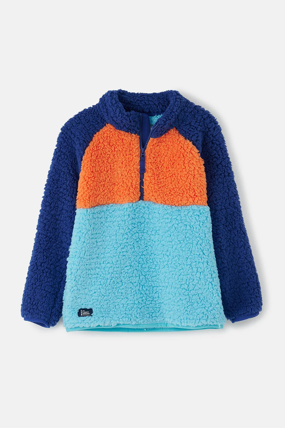 Caden Fleece - Navy Blue Orange - Image 8