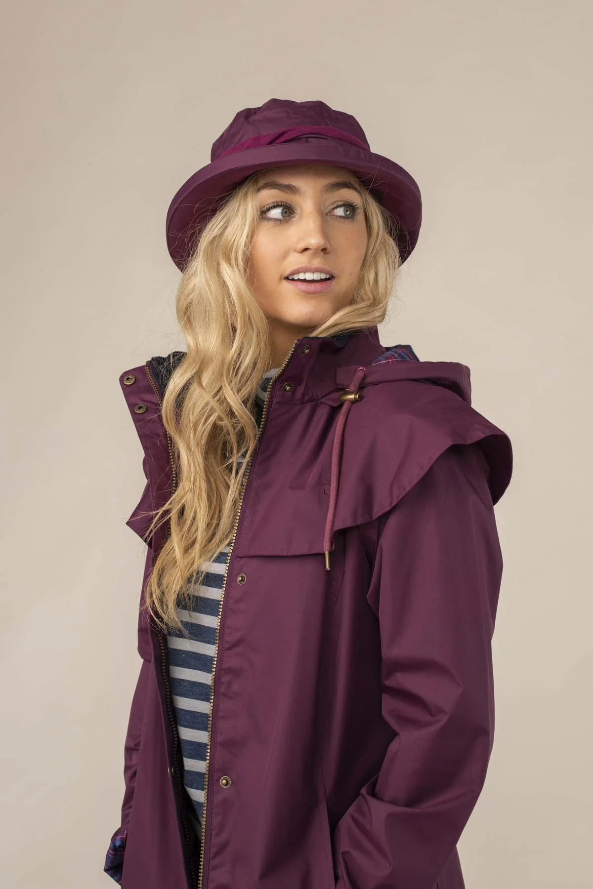 Canterbury Cloche Hat - Plum - Image 4
