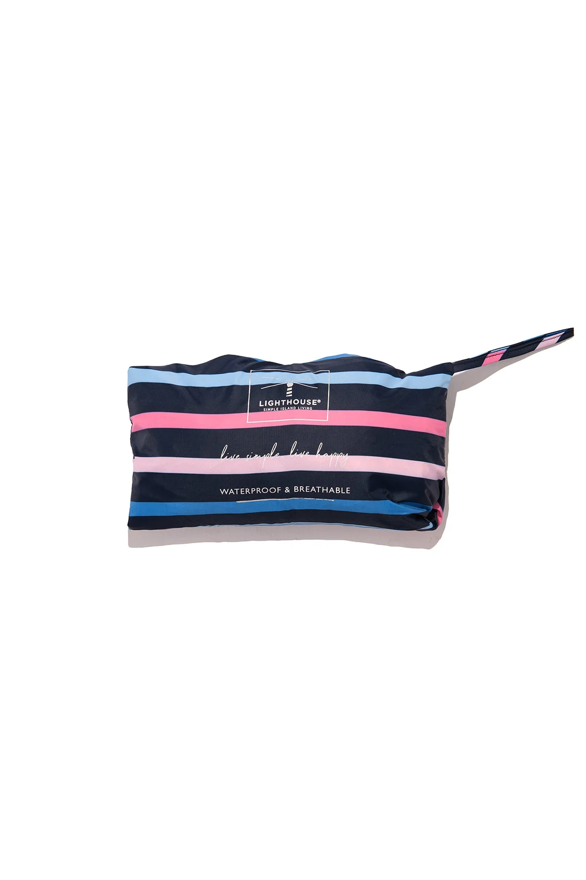 Cara Rain Parka - Blue Pink Stripe - Image 14