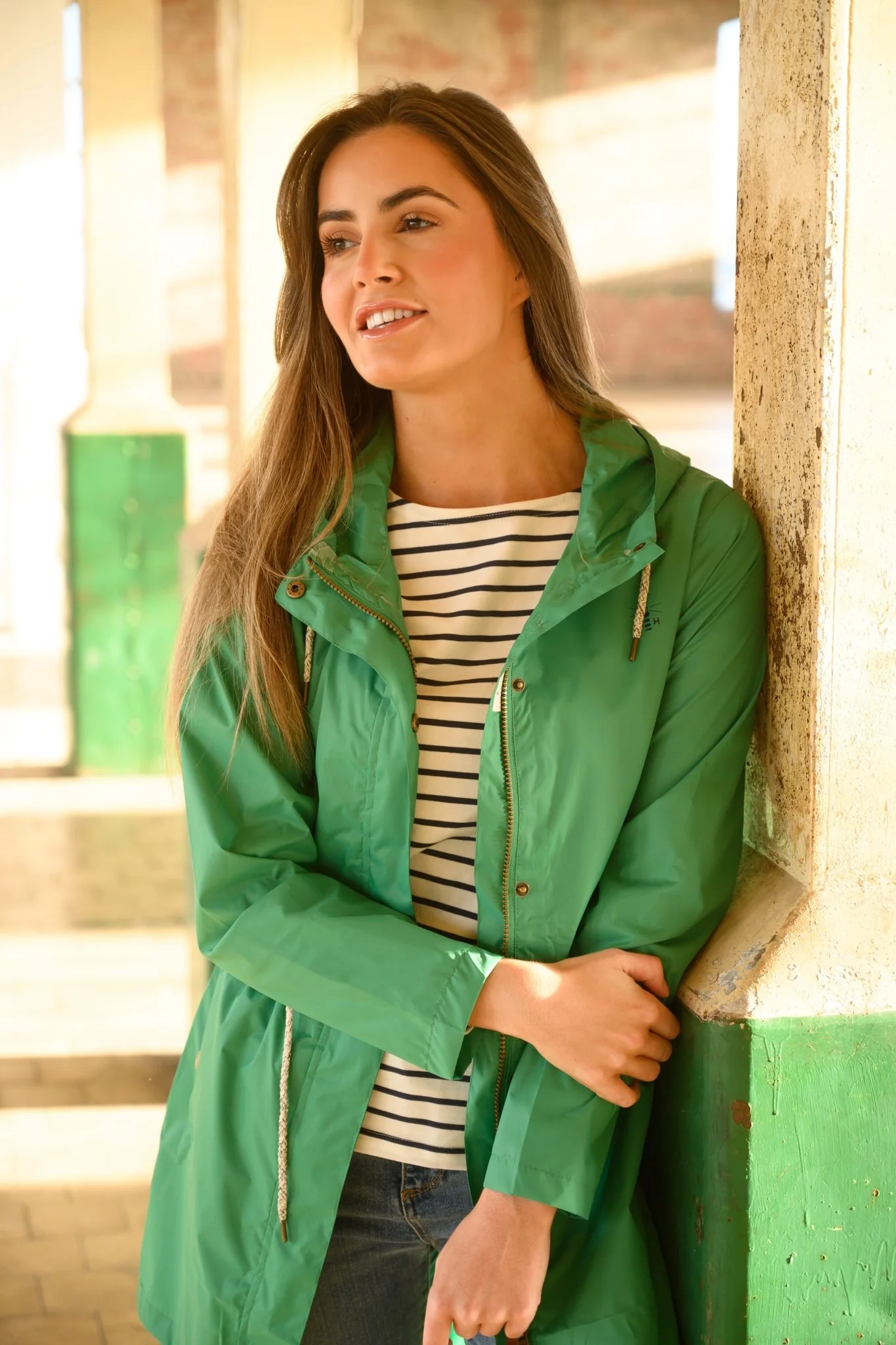Cara Rain Parka - Seagrass - Image 8
