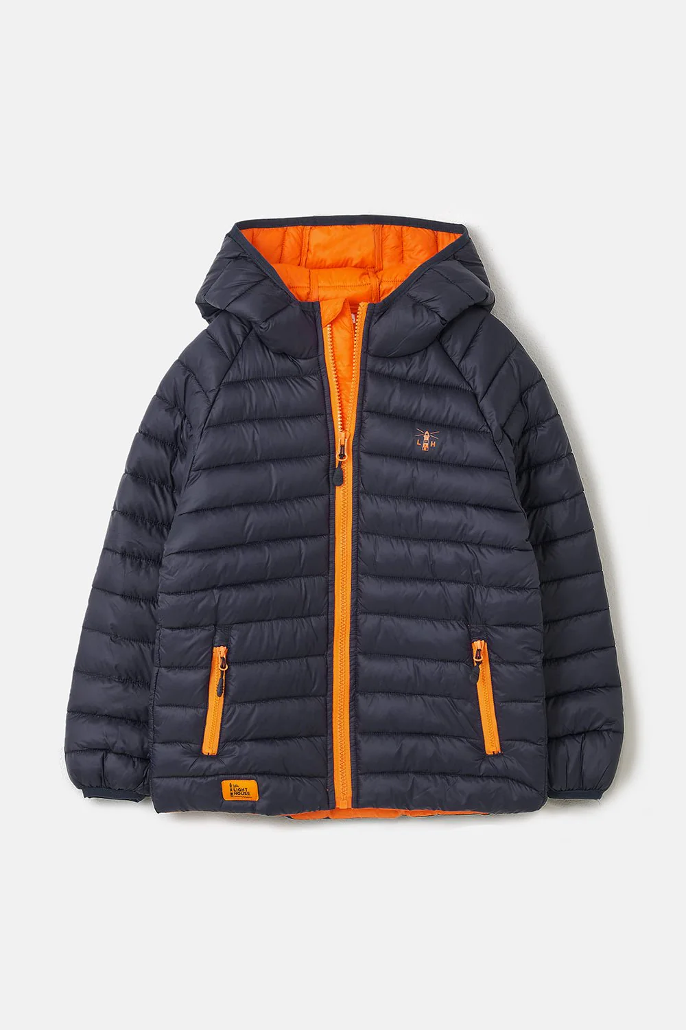 Carter Coat - Navy Orange - Image 2