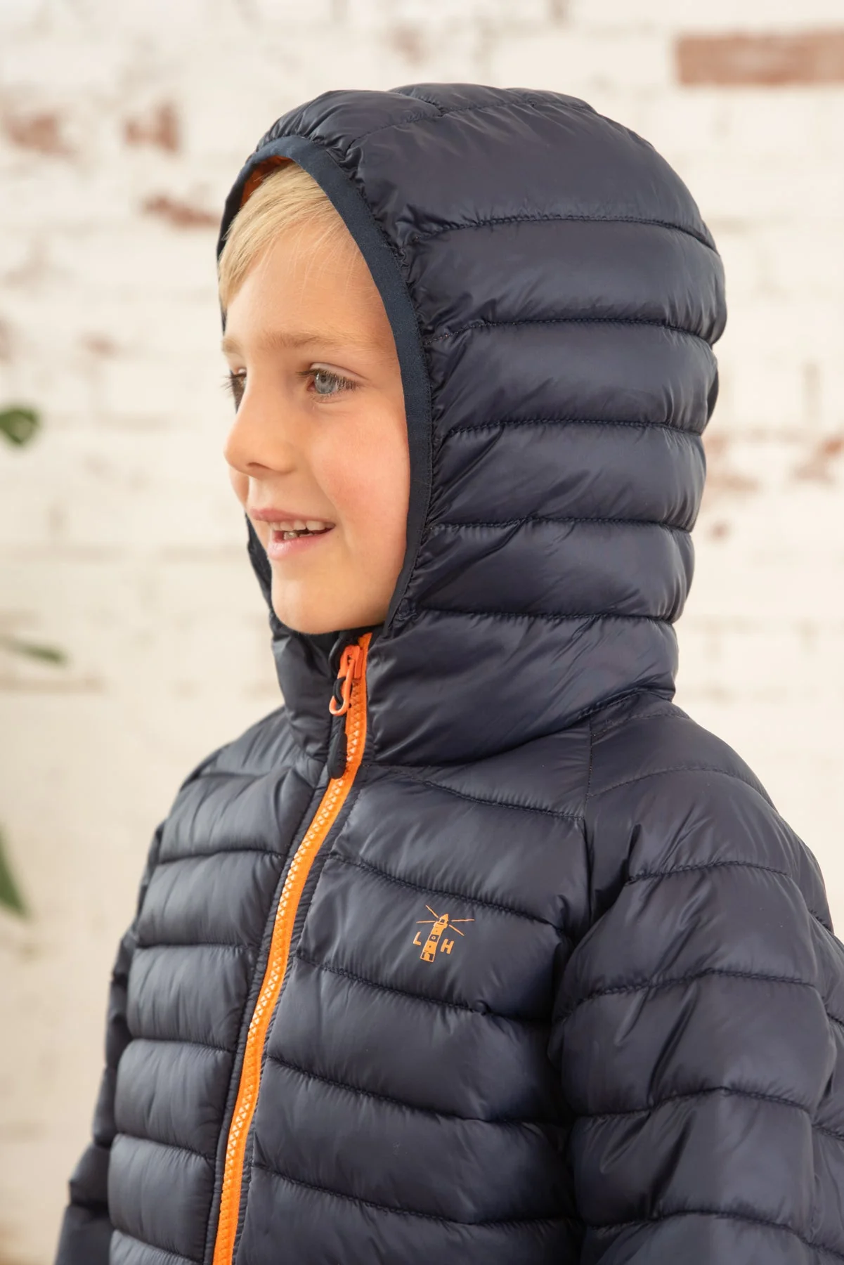 Carter Coat - Navy Orange - Image 6