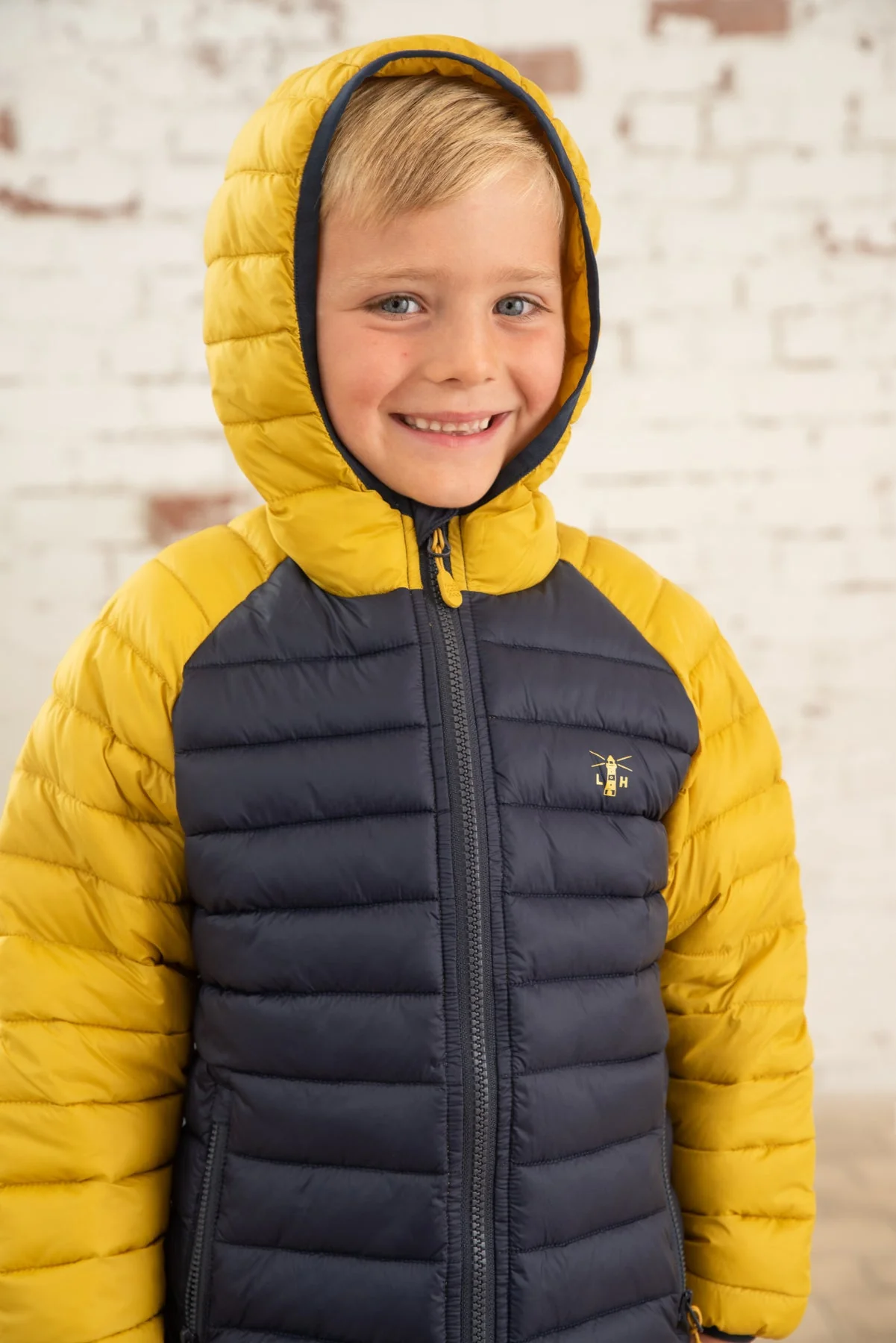 Carter Coat - Navy Yellow - Image 5