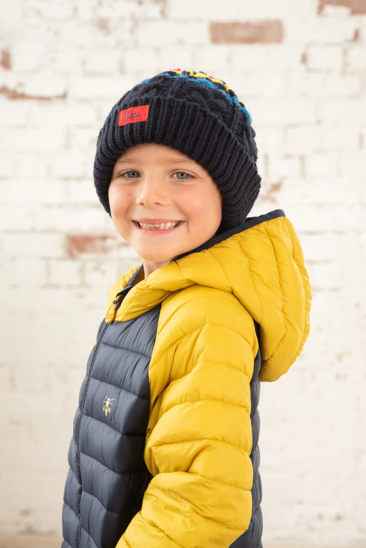 Carter Coat - Navy Yellow - Image 6