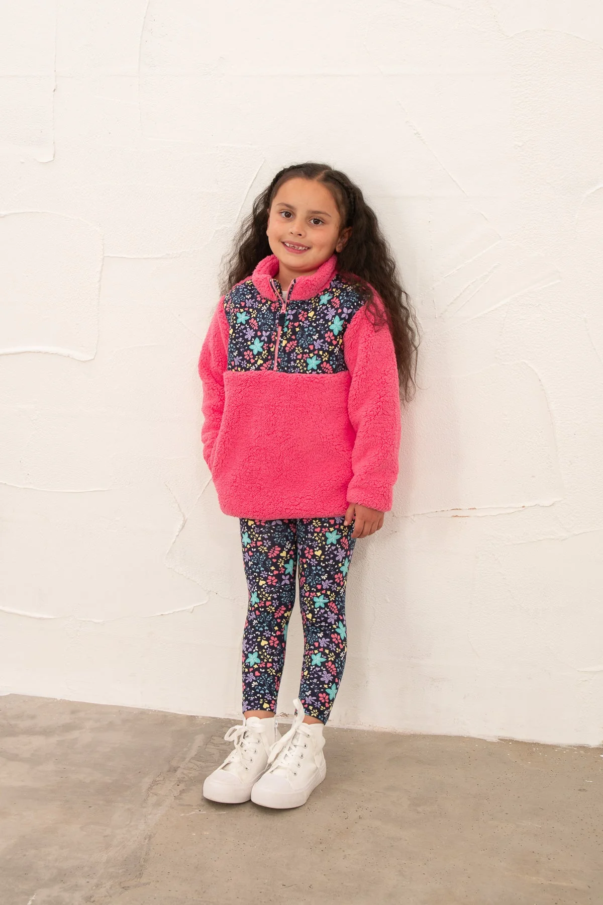 Cassie Fleece - Pink Floral - Image 4