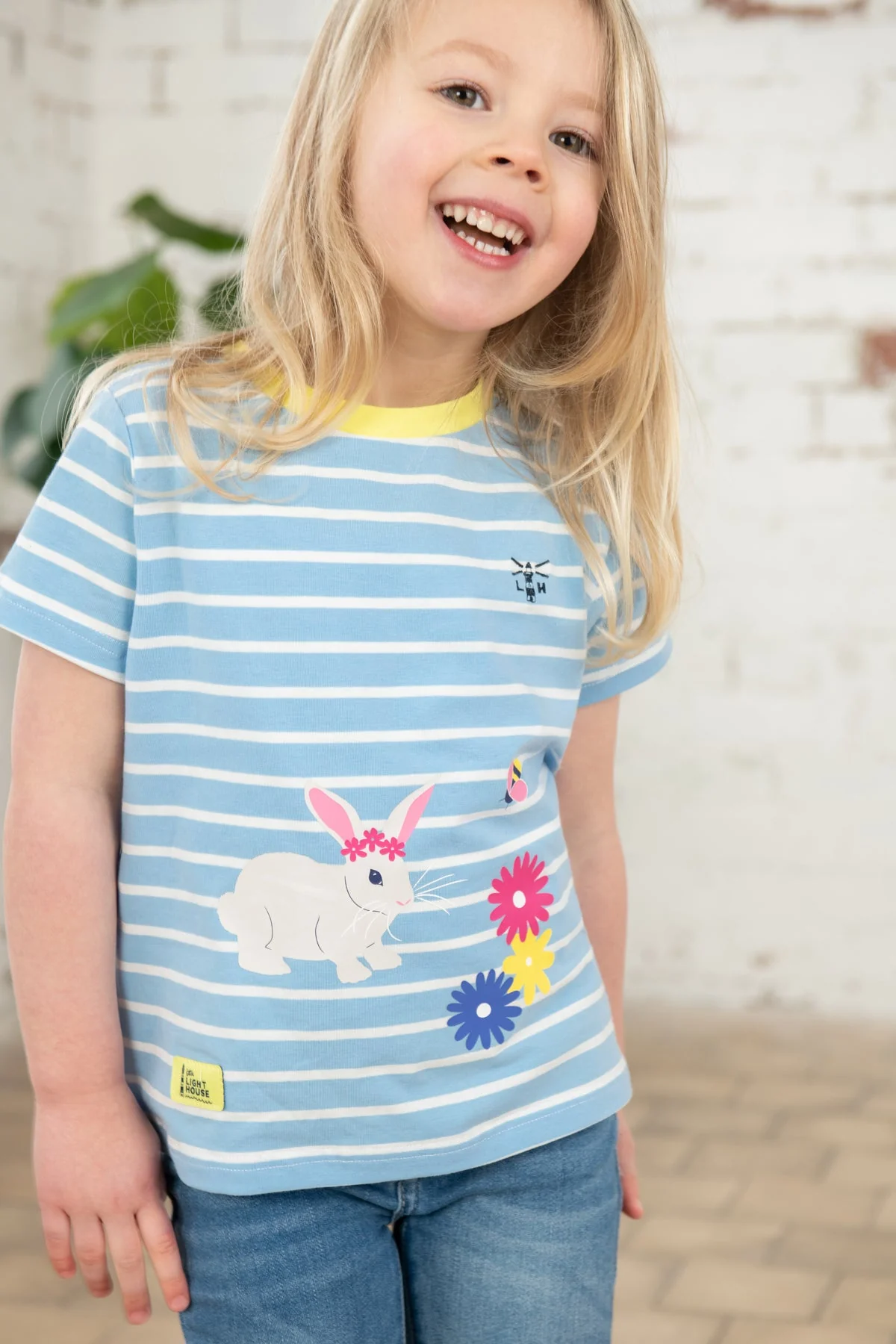 Causeway Short Sleeve - Blue Stripe Bunny - Image 3