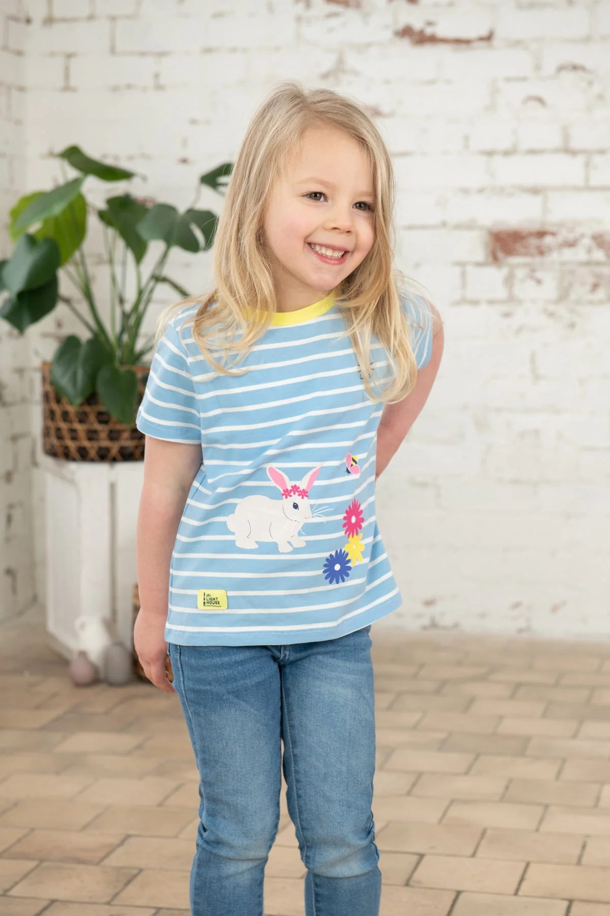 Causeway Short Sleeve - Blue Stripe Bunny - Image 4