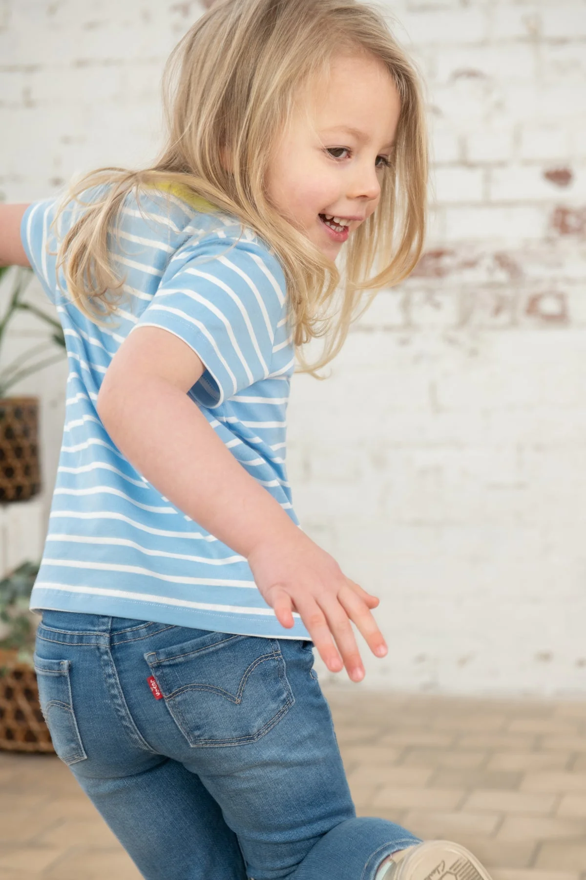 Causeway Short Sleeve - Blue Stripe Bunny - Image 5