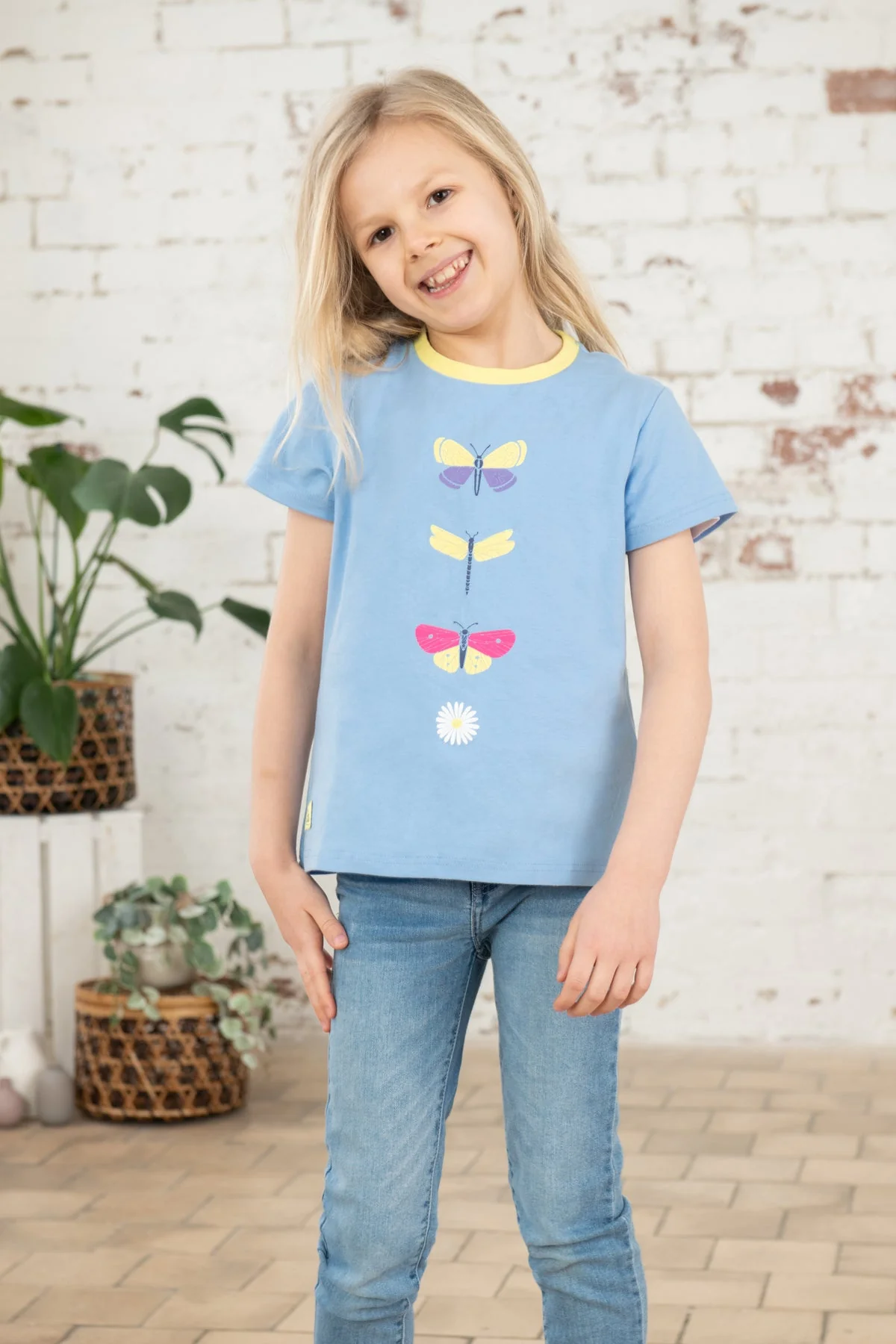 Causeway Short Sleeve - Butterfly Print - Image 4