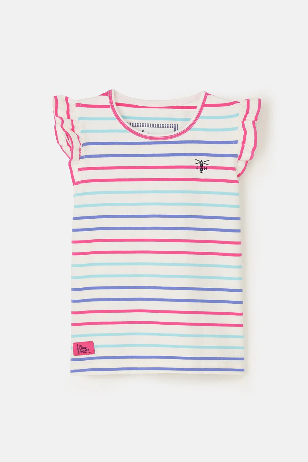 Causeway Swing Tee - Pink Purple Stripe - Image 2