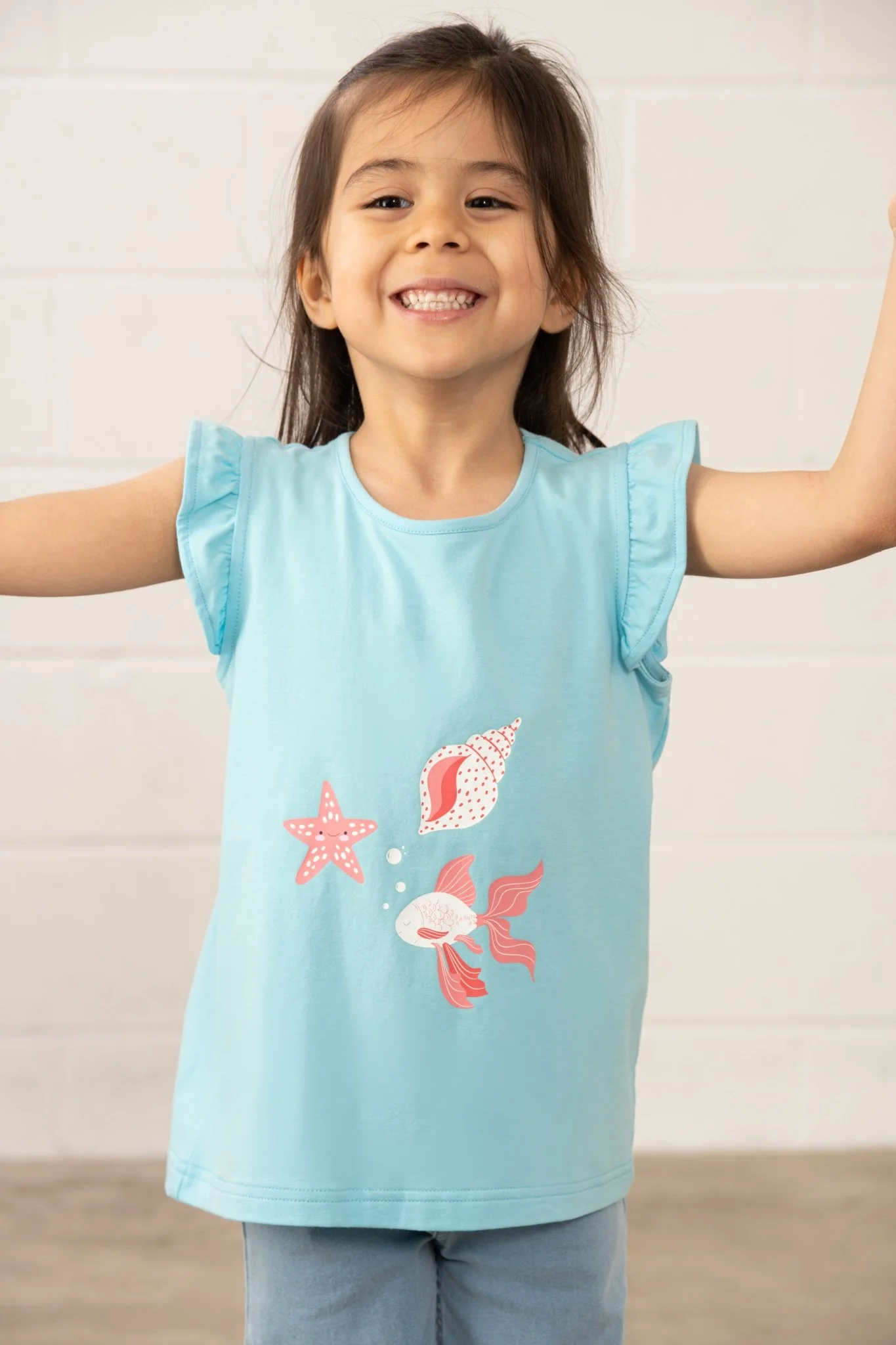 Causeway Swing Tee  - Under The Sea Print - Image 2