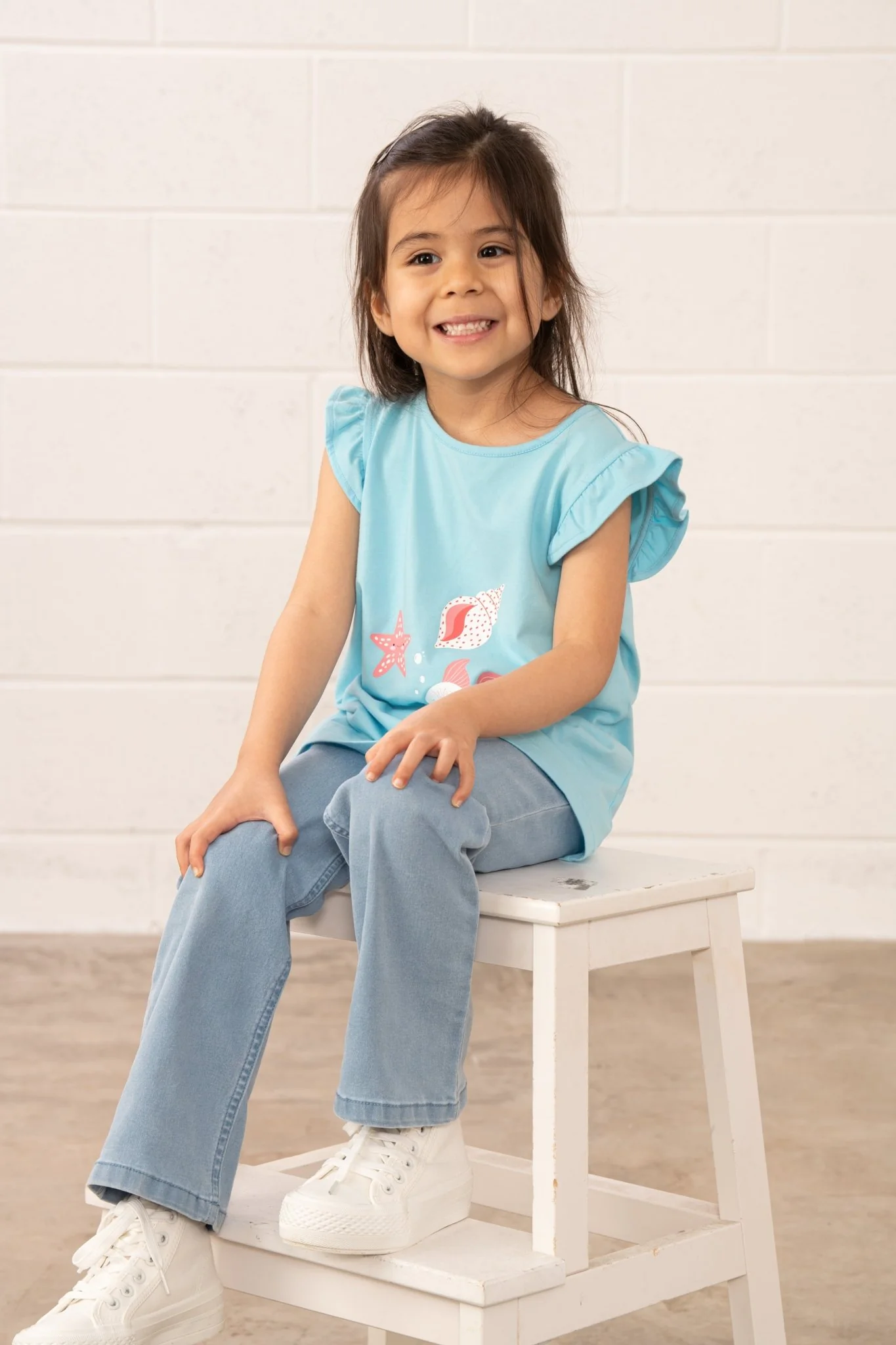 Causeway Swing Tee  - Under The Sea Print - Image 3