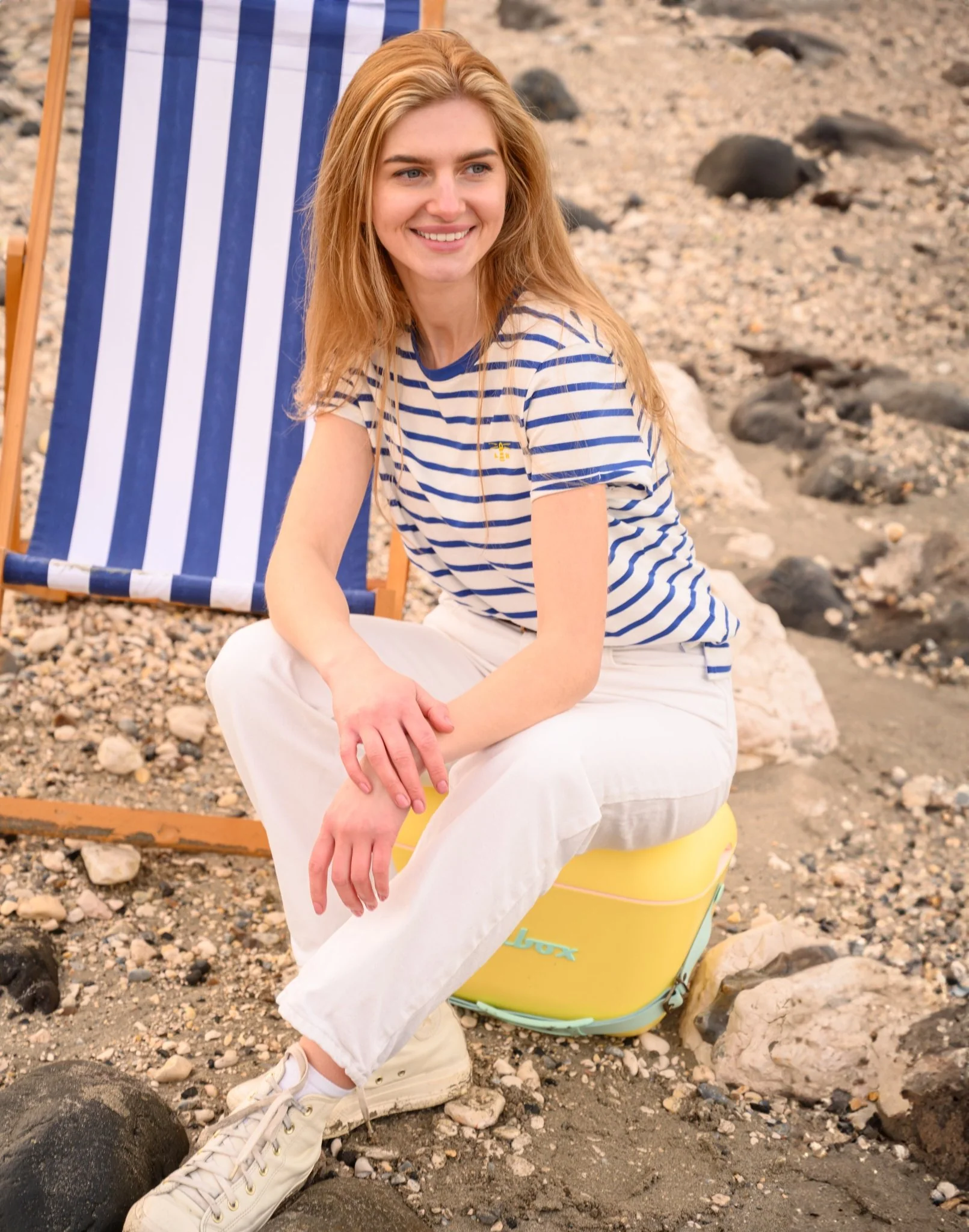 Causeway Tee - Indigo Stripe - Image 10