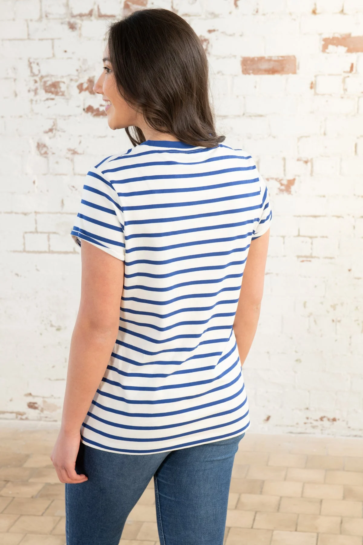 Causeway Tee - Indigo Stripe - Image 4
