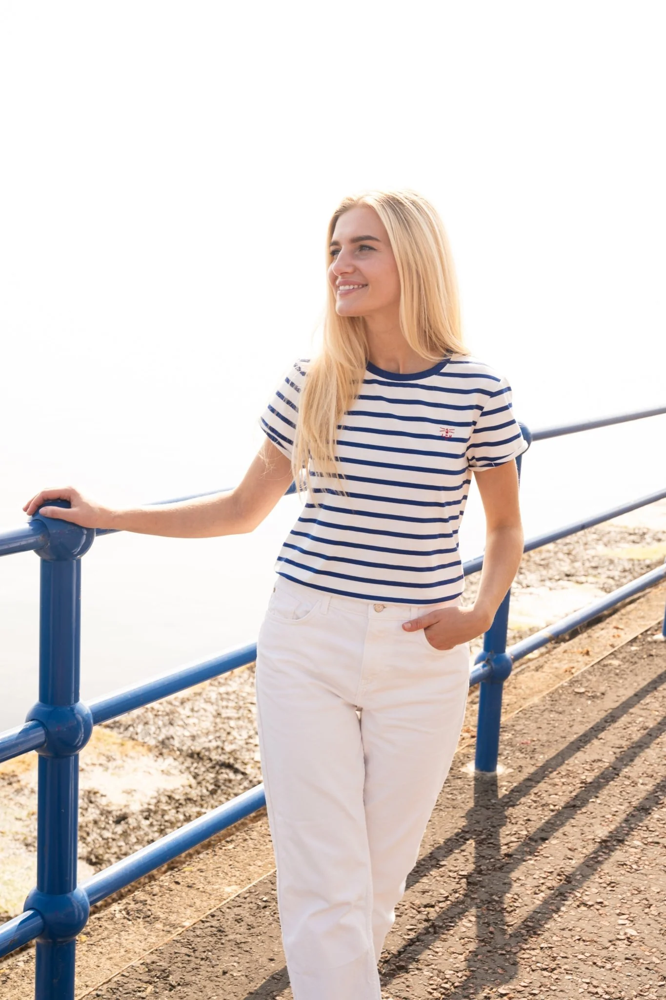 Causeway Tee - Indigo Stripe - Image 8