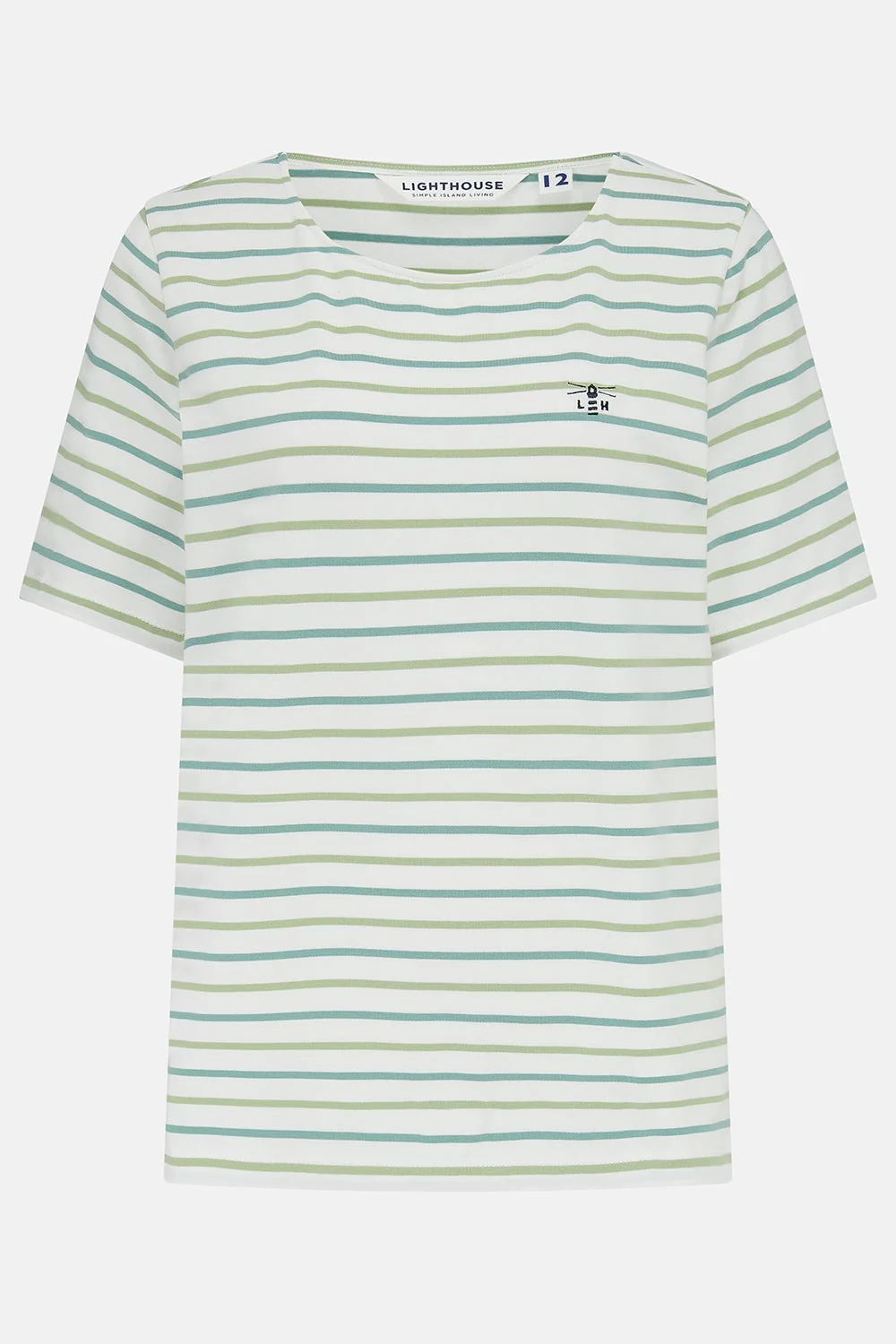 Causeway Tee - Mint Green Basil Stripe - Image 2