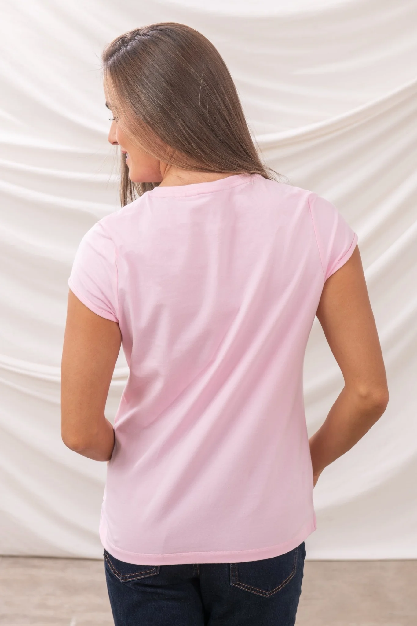 Causeway Tee - Pink Flower - Image 4