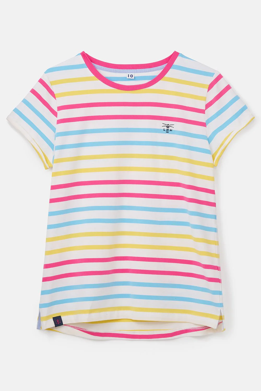 Causeway Tee - Pink Sky Blue Stripe - Image 2