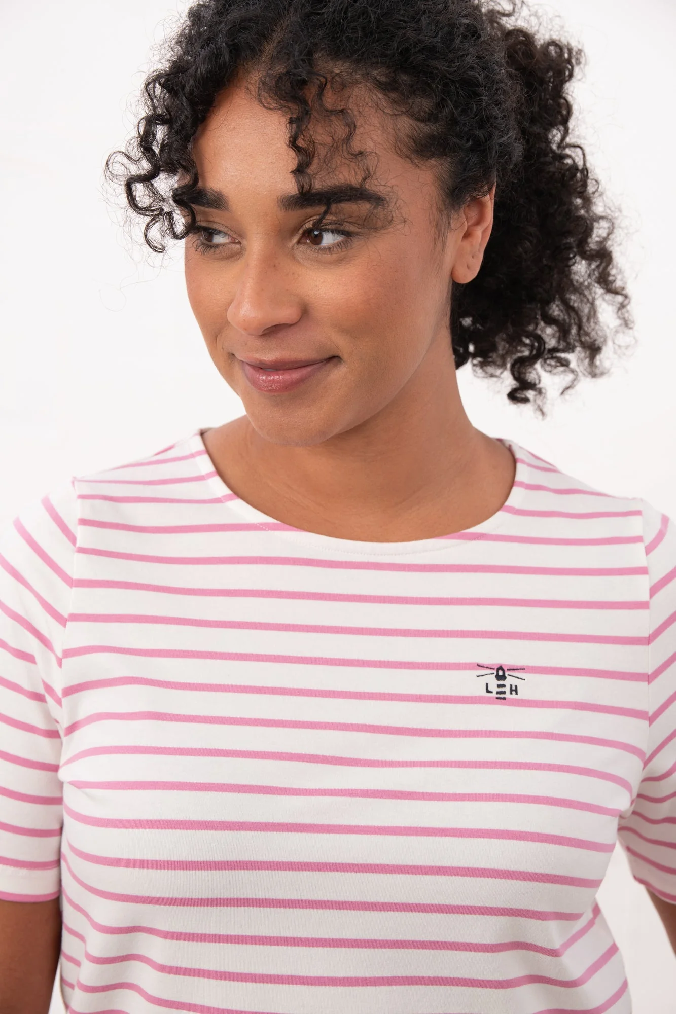 Causeway Tee - Pink Stripe - Image 3