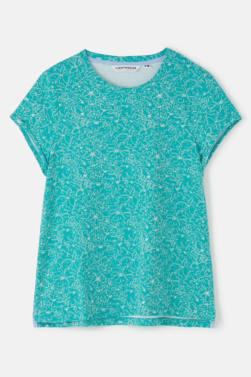 Causeway Tee - Soft Teal Floral - Image 6