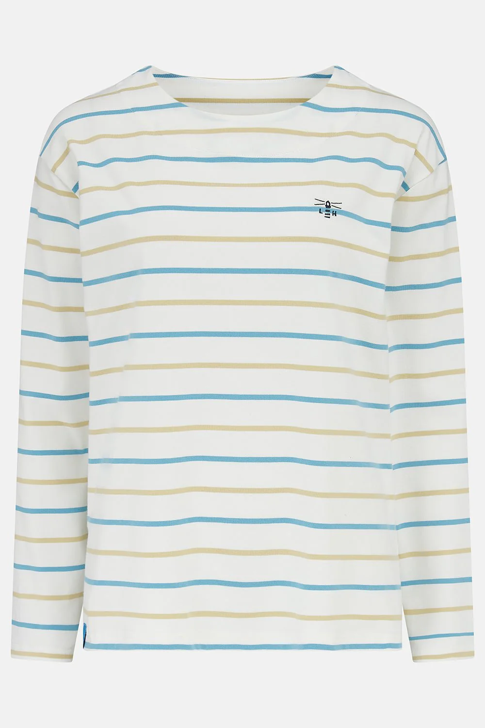 Causeway Breton Top - Blue Clay Stripe - Image 2