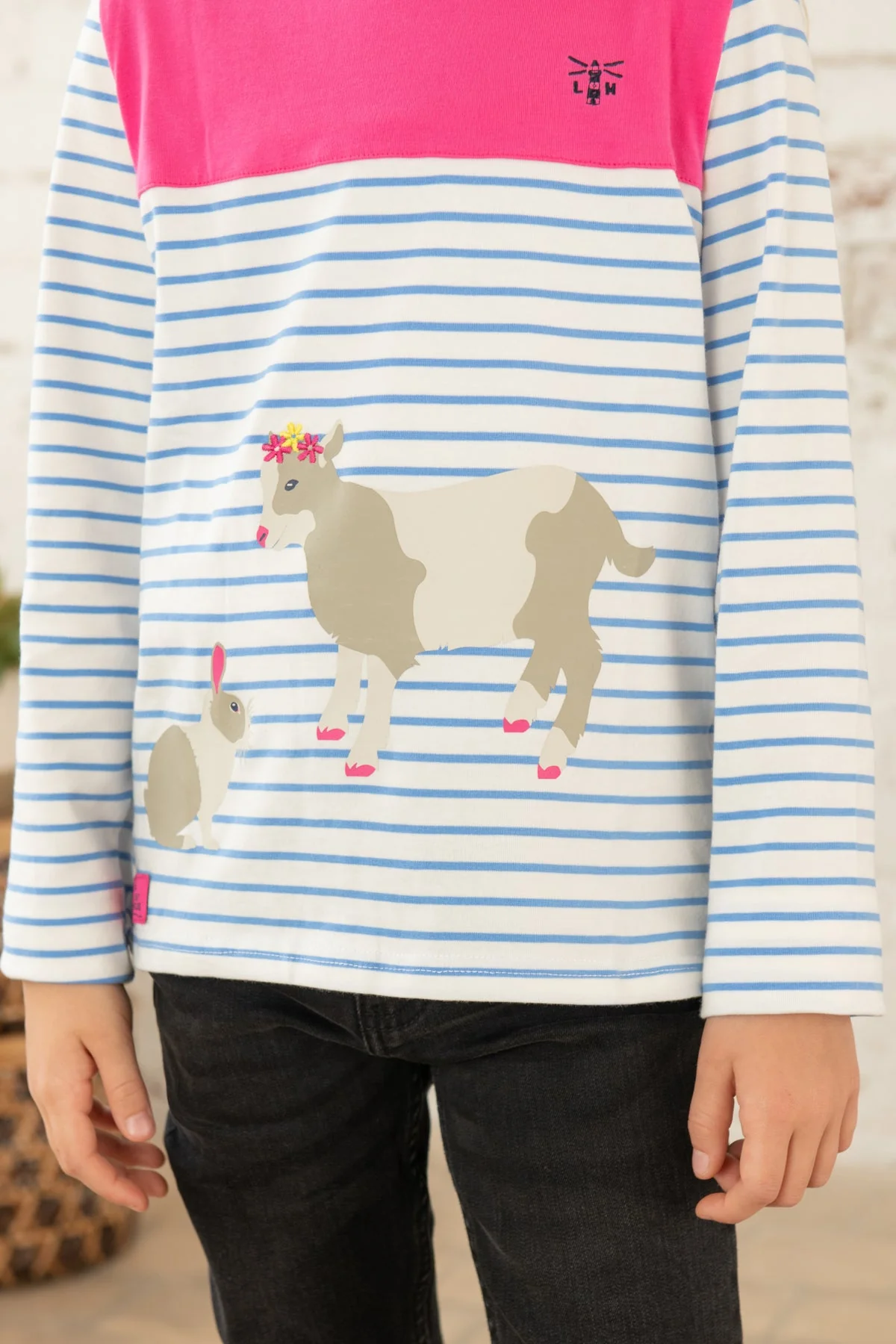 Causeway Top - Bunny Kid Print - Image 4