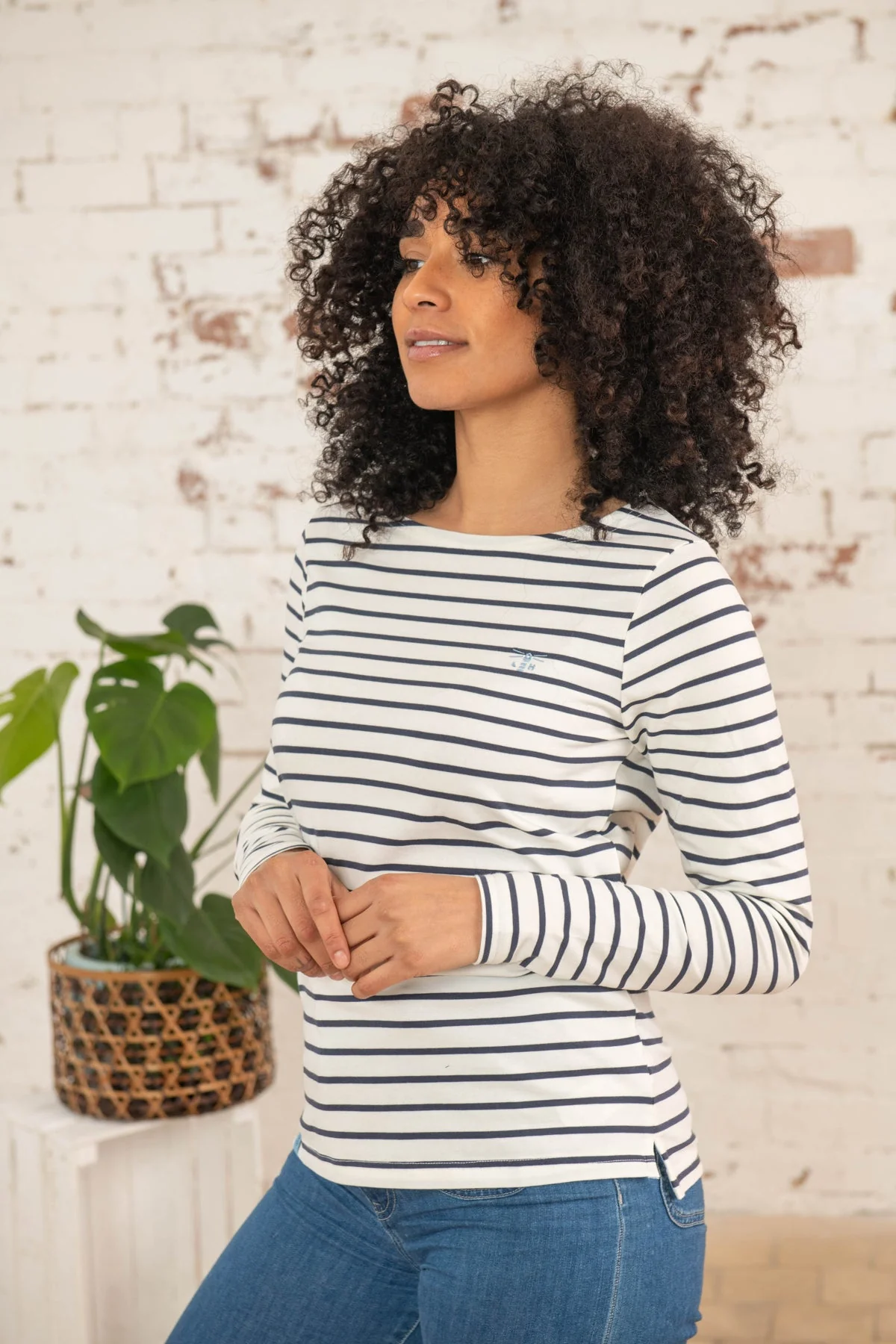 Causeway Breton Top - Cloud Midnight Stripe - Image 5