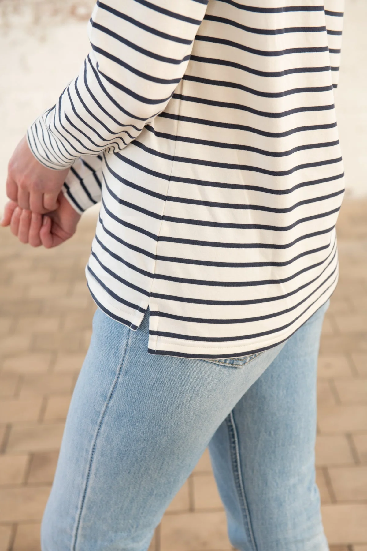 Causeway Breton Top - Cloud Midnight Stripe - Image 9