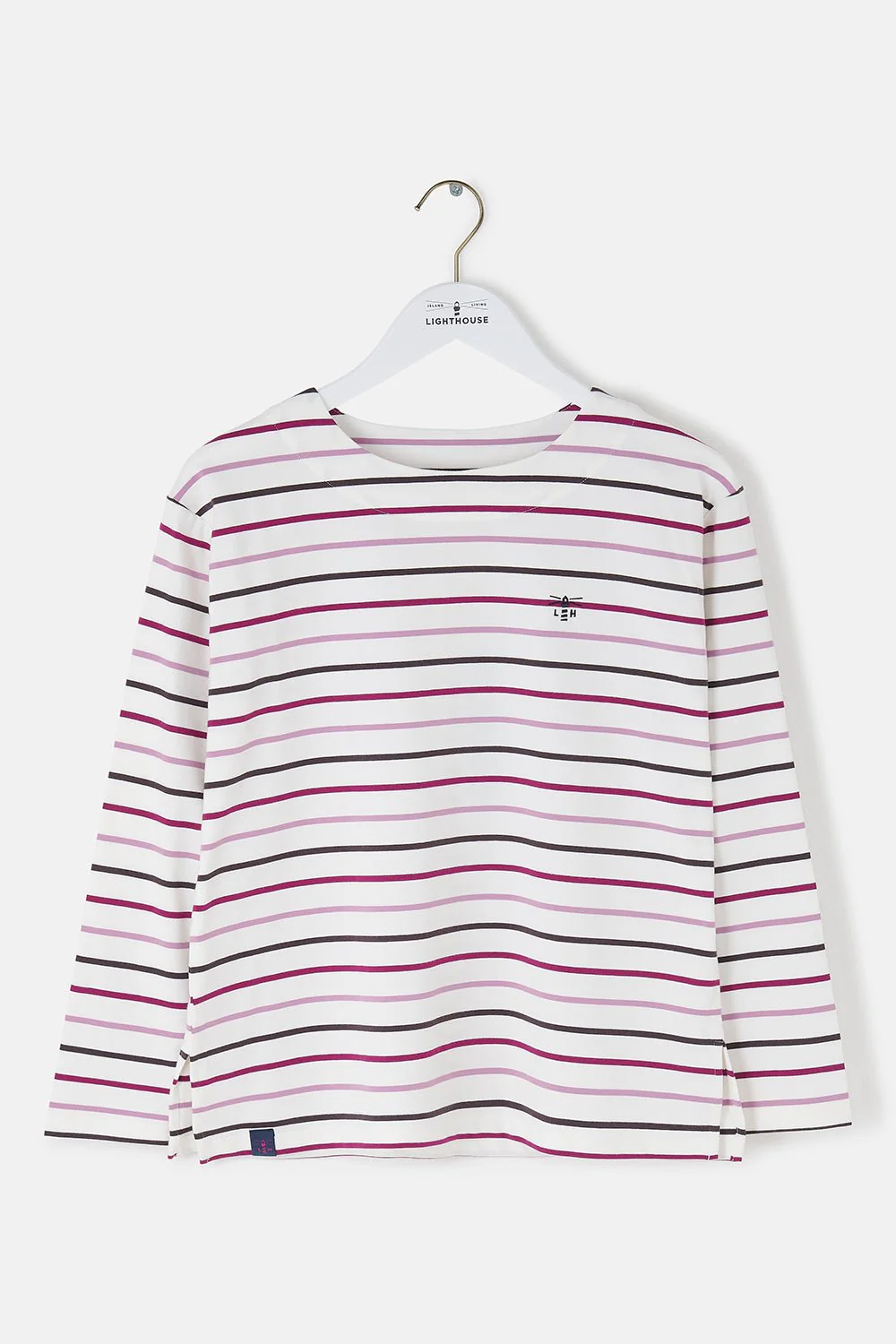 Causeway Breton Top - Cranberry Pink Stripe - Image 10