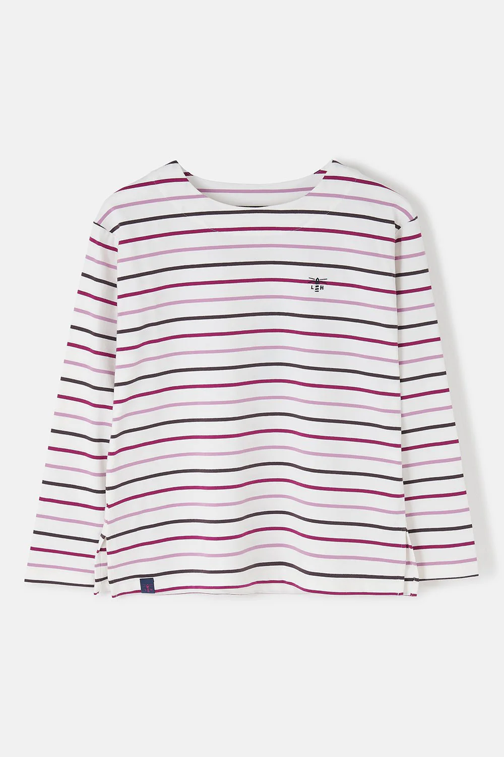 Causeway Breton Top - Cranberry Pink Stripe - Image 2