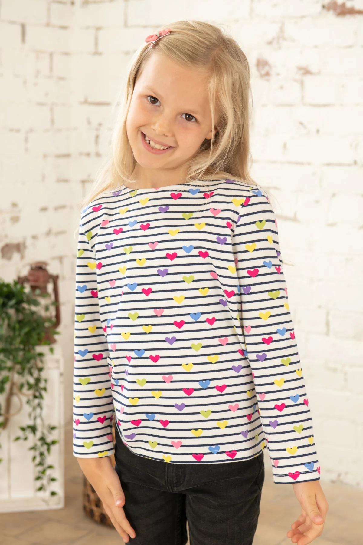 Causeway Top - Heart Print - Image 2