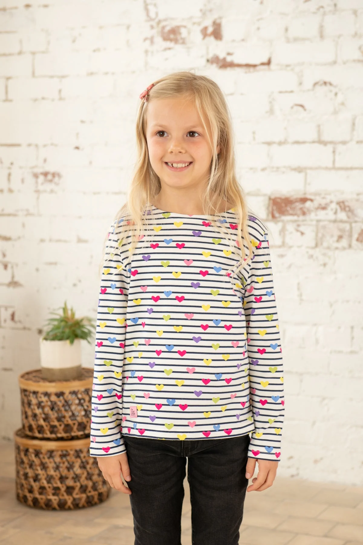 Causeway Top - Heart Print - Image 4