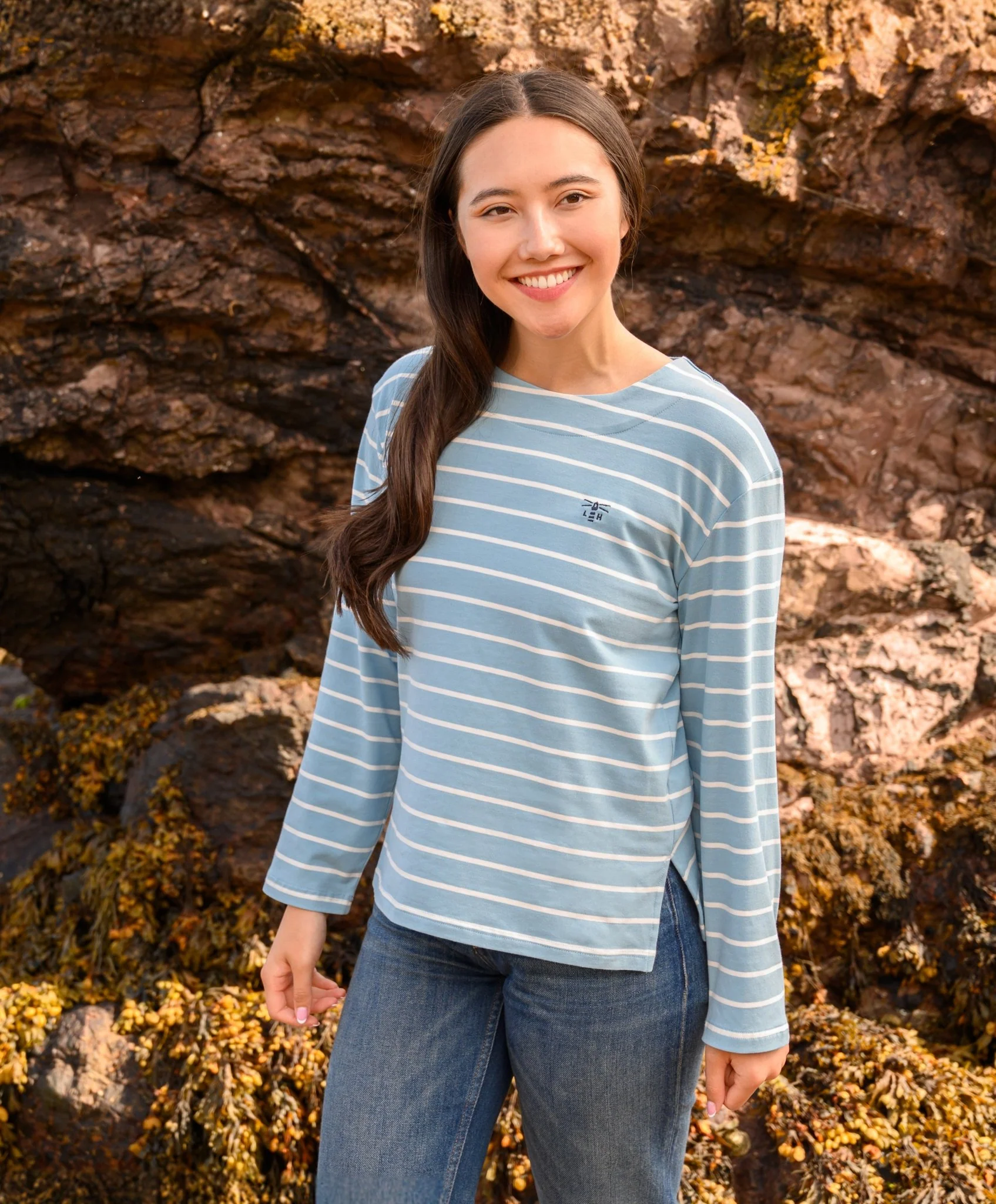 Causeway Breton Top - Marine Blue Stripe - Image 6