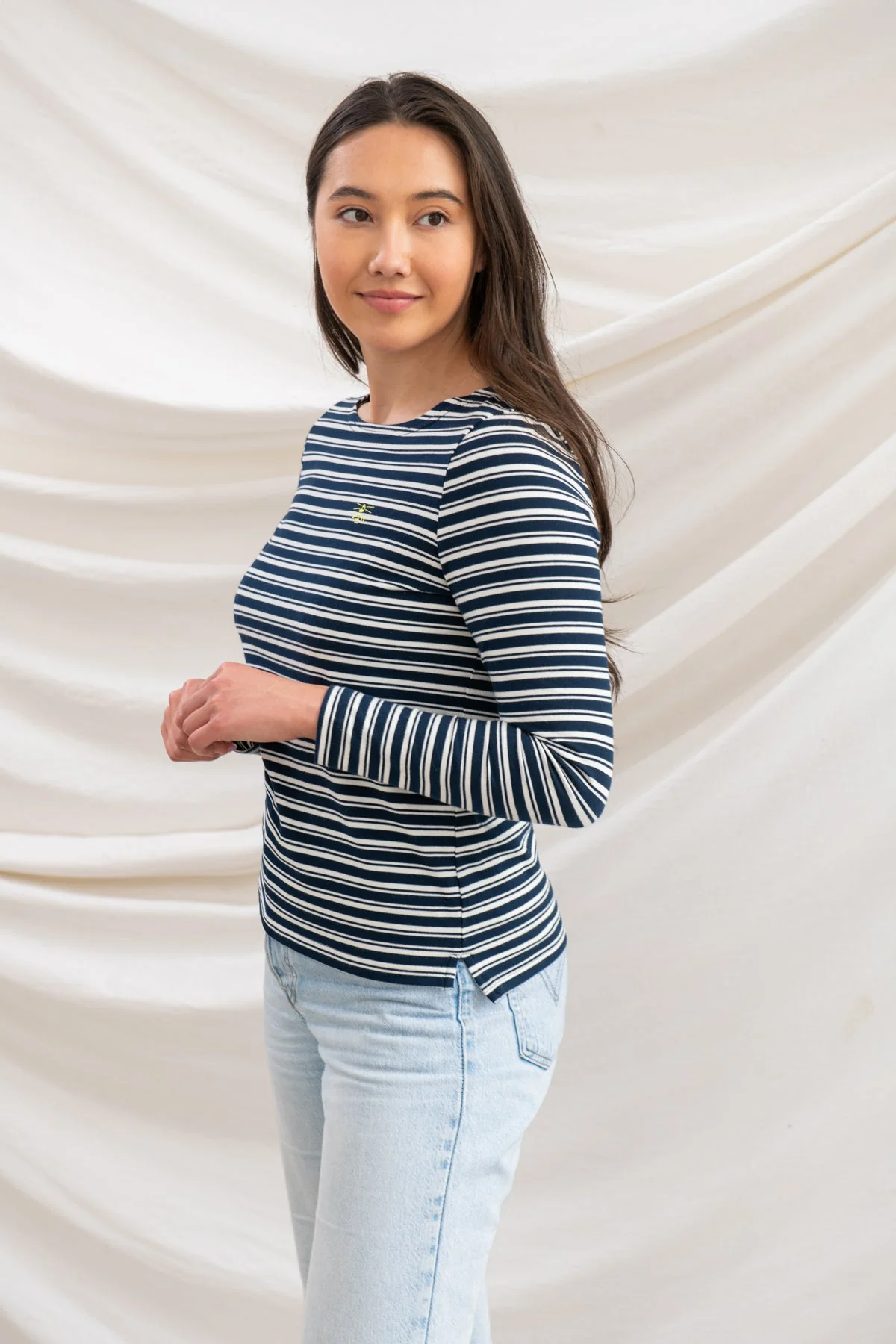 Causeway Breton Top - Navy Stripe - Image 3