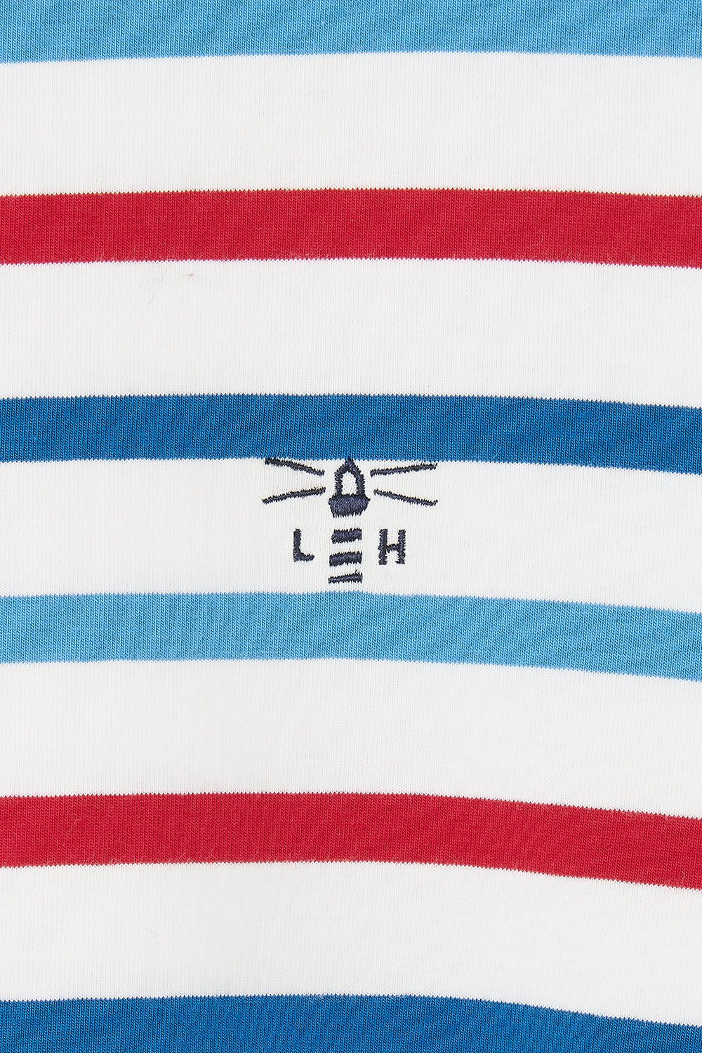 Causeway Breton Top - Red Teal Stripe - Image 9