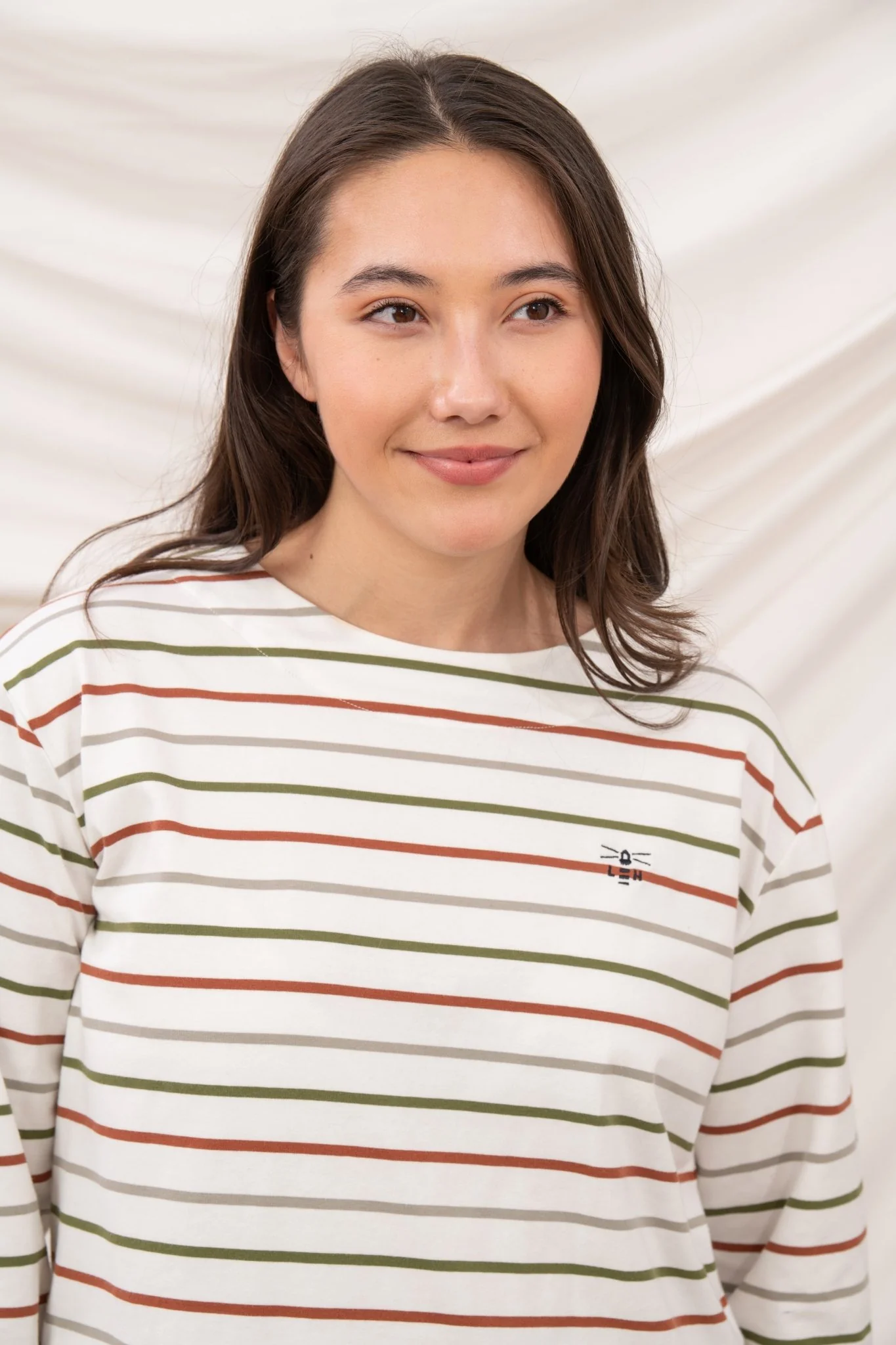 Causeway Breton Top - Sea Kelp Rust Stripe - Image 6