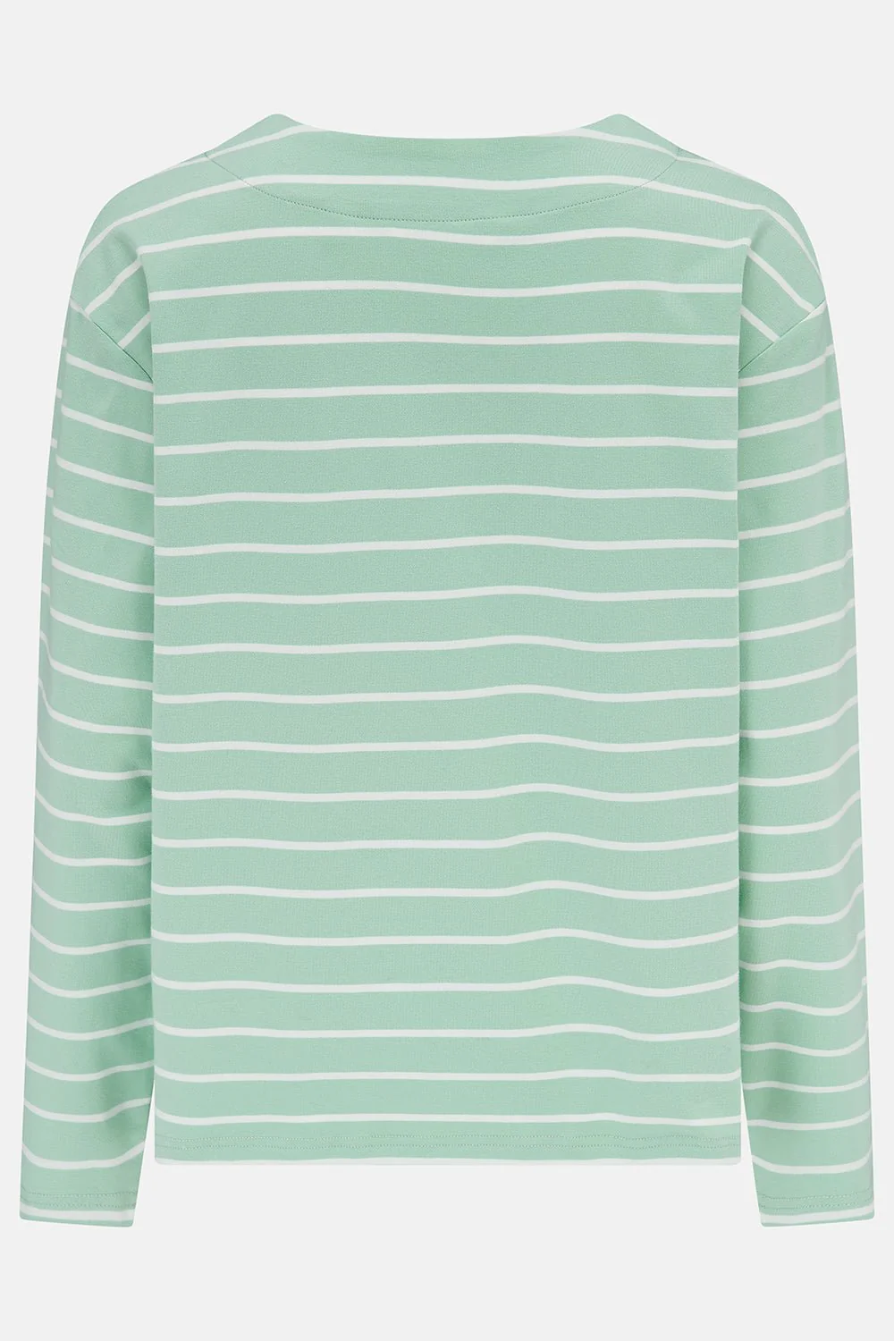 Causeway Breton Top - Soft Pistachio Stripe - Image 8