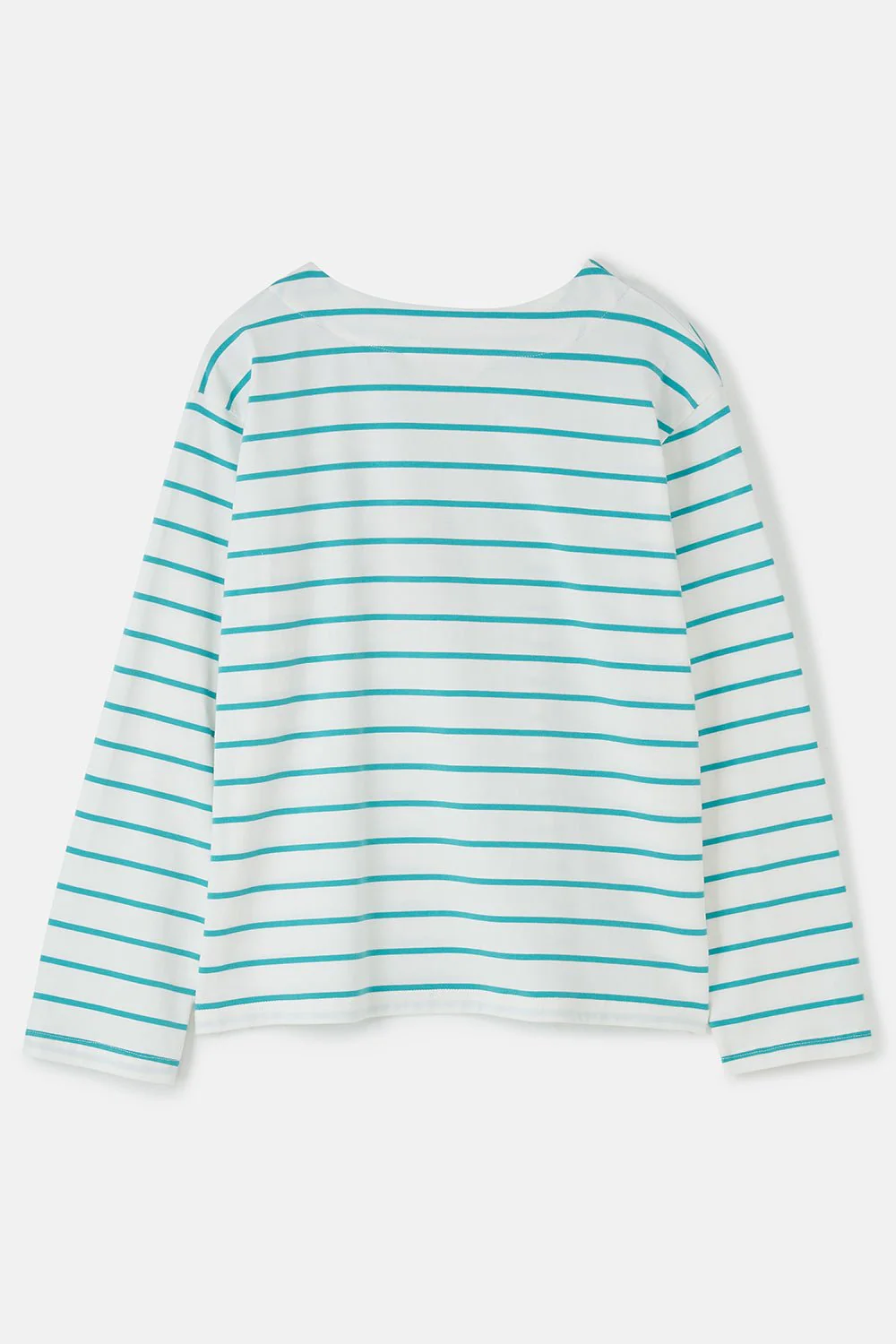 Causeway Breton Top - Soft Teal Stripe - Image 8