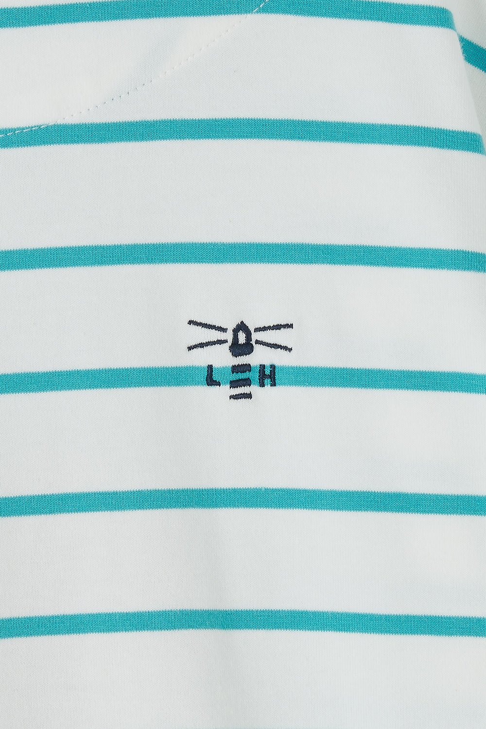 Causeway Breton Top - Soft Teal Stripe - Image 9