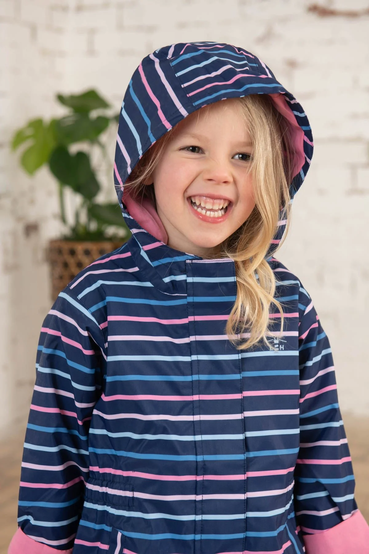 Charlotte Parka - Blue Pink Stripe - Image 9