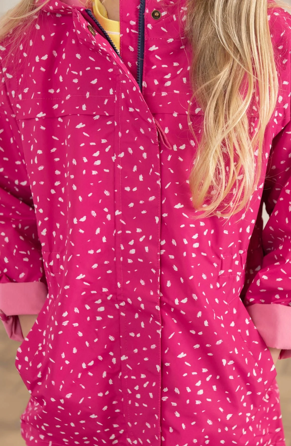Charlotte Parka - Bright Pink Print - Image 11