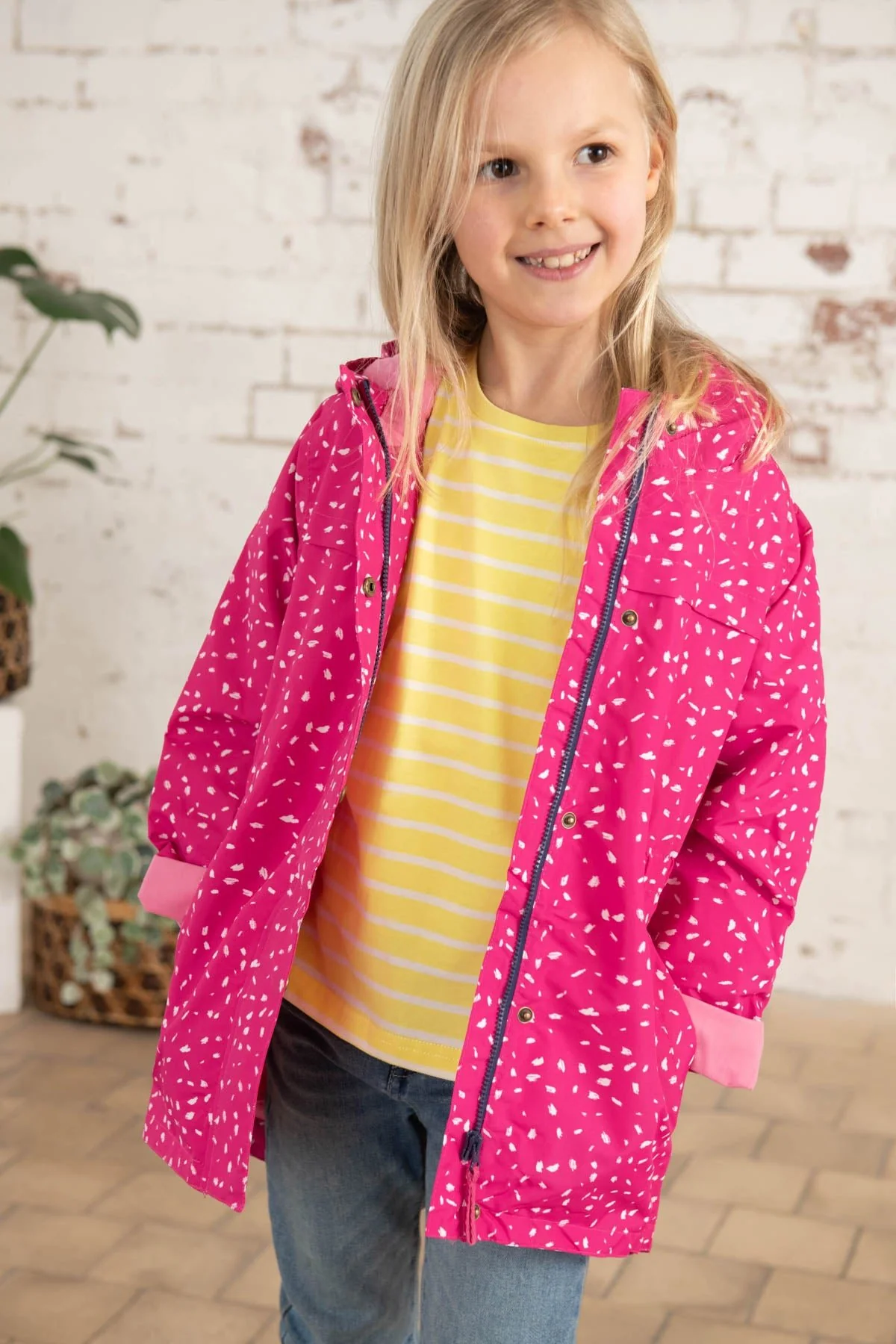 Charlotte Parka - Bright Pink Print - Image 4