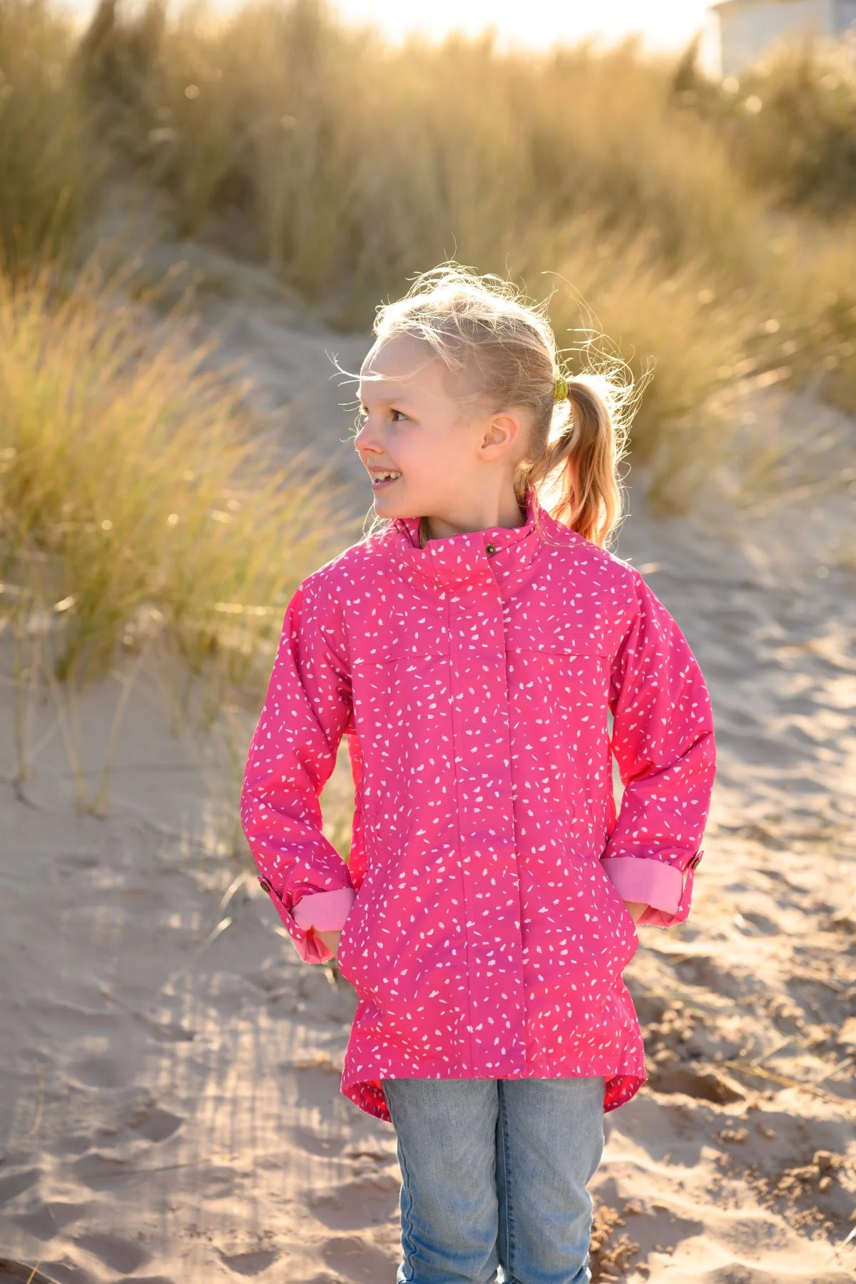 Charlotte Parka - Bright Pink Print - Image 5