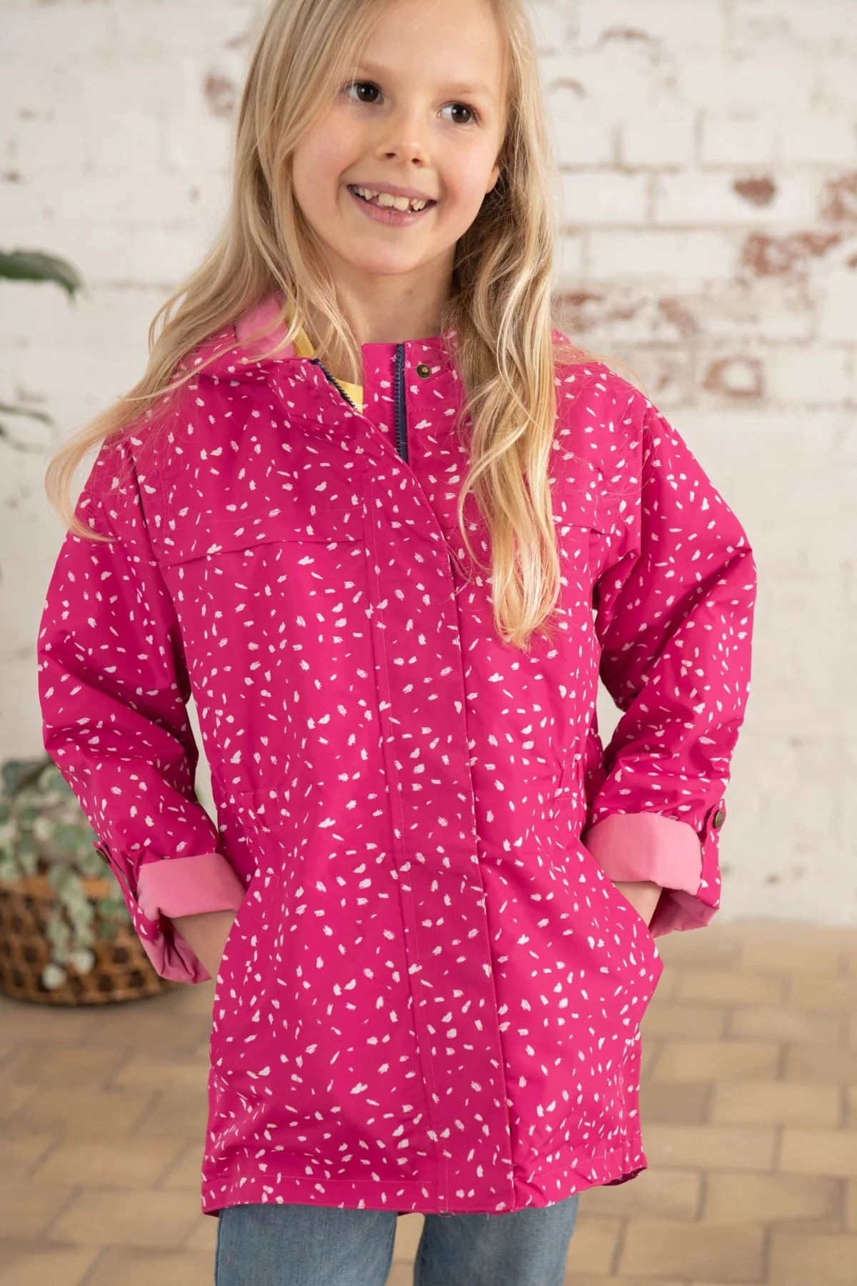 Charlotte Parka - Bright Pink Print - Image 7