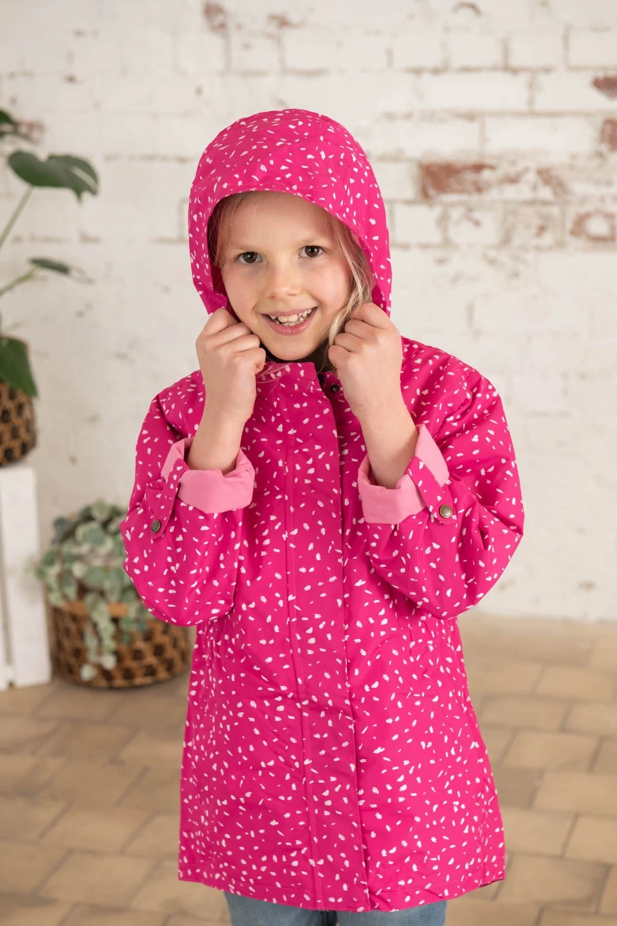 Charlotte Parka - Bright Pink Print - Image 8